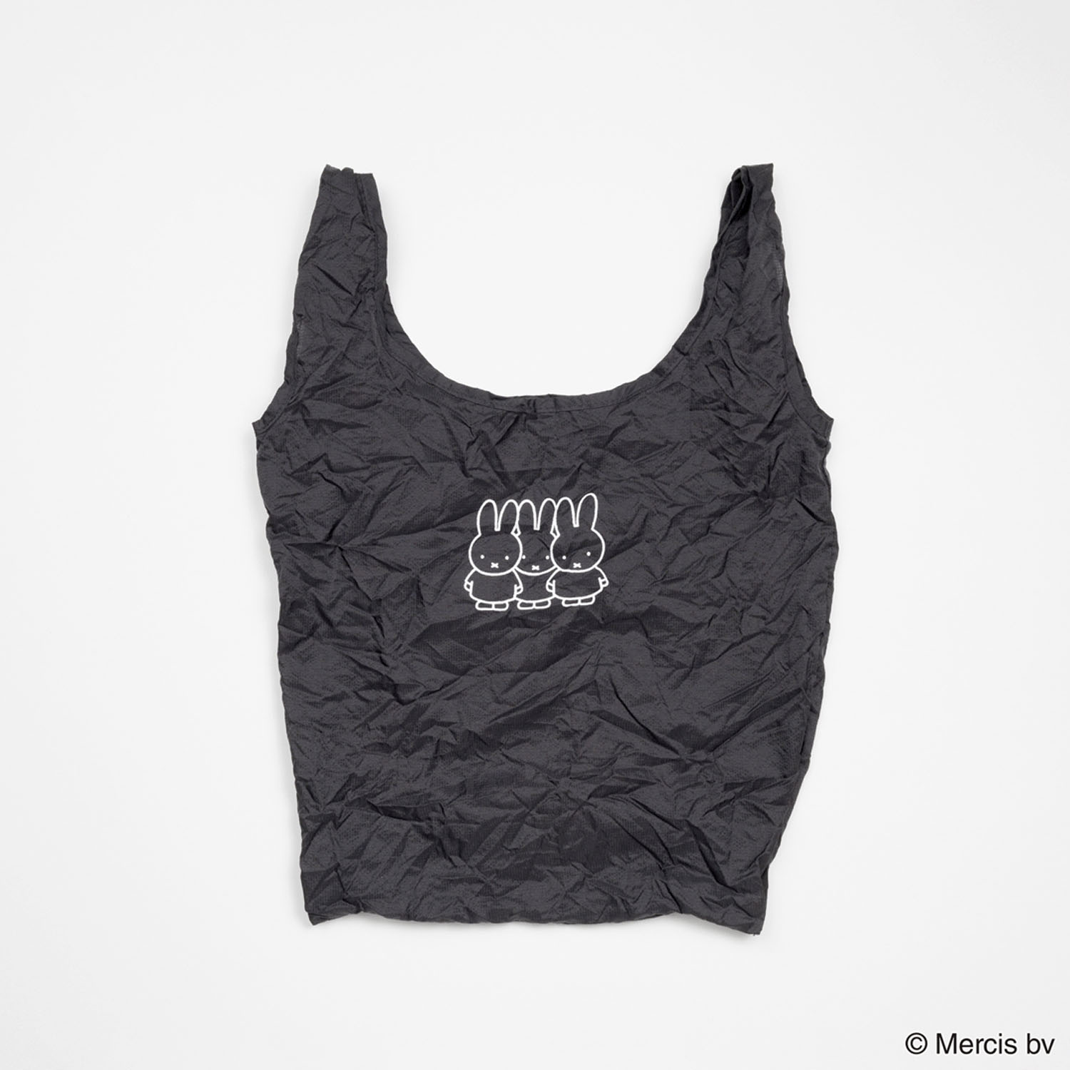 MIFFY Face Minimini ショッピングバッグS ブラック - 画像1