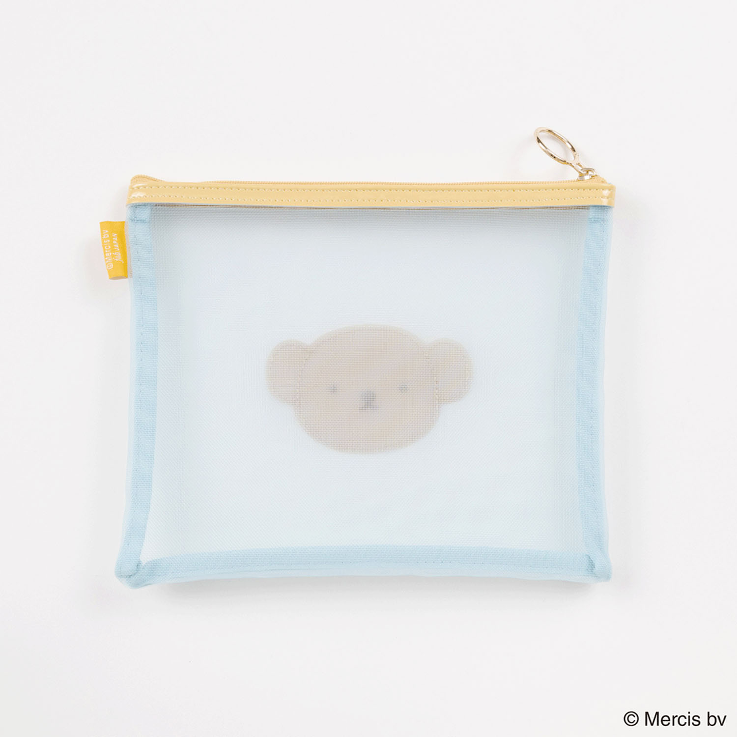 BRUNA BICOLOR MESH フラットポーチ ブルー - 画像2