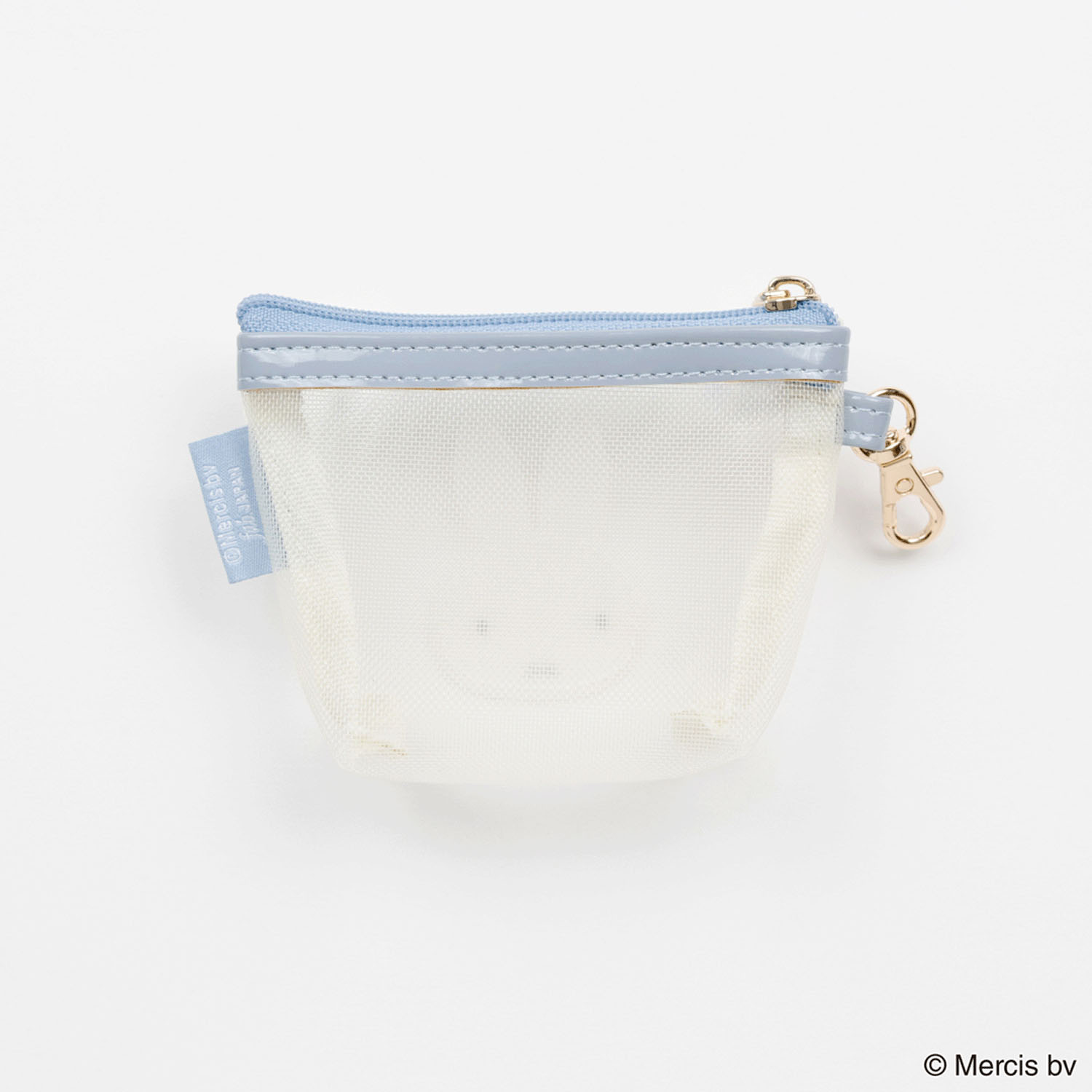 BRUNA BICOLOR MESH マイクロ台形ポーチ アイボリー - 画像2