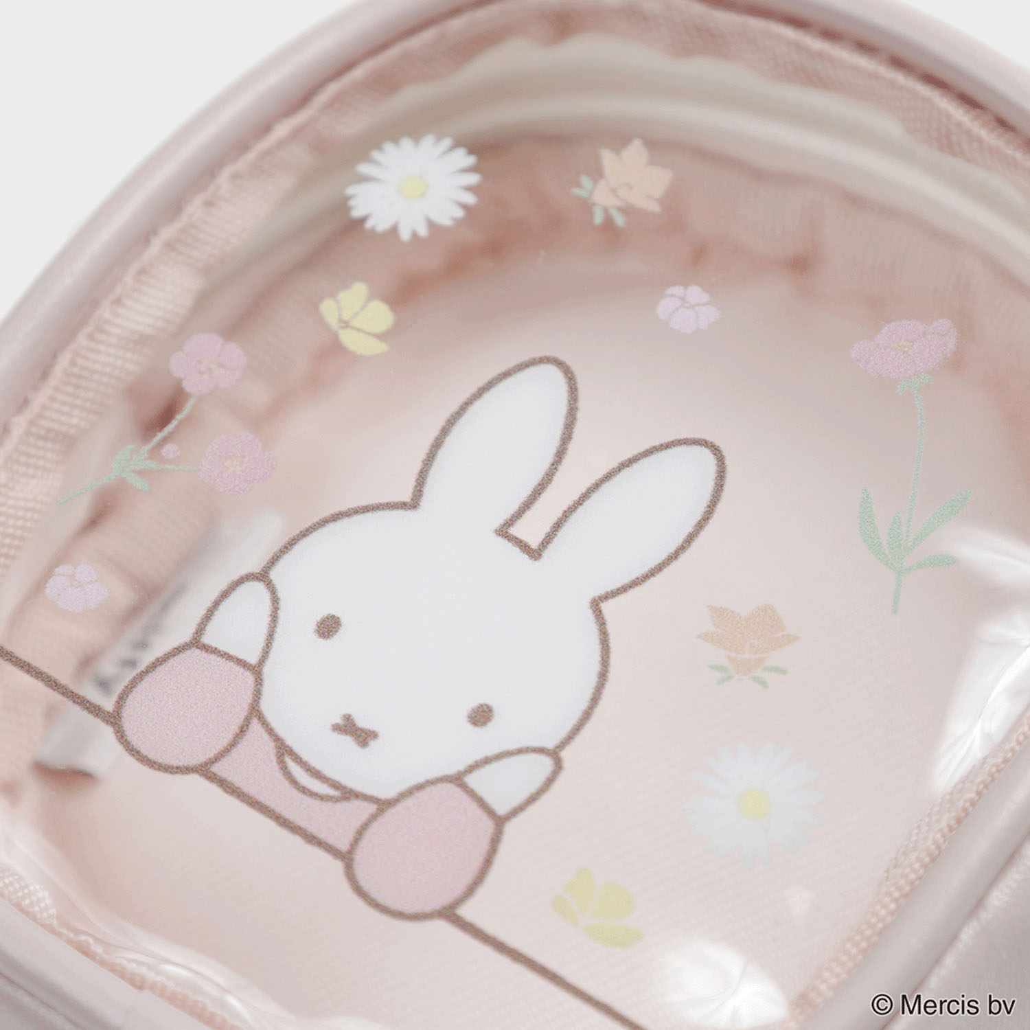 MIFFY FLOWER PVCマイクロミニスクエアポーチ ピンク - 画像4