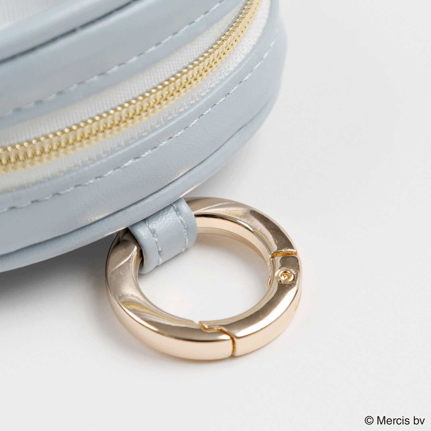 MIFFY FLOWER PVCマイクロミニスクエアポーチ ブルー - 画像5