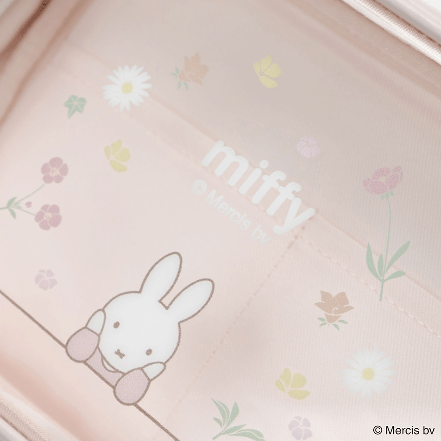 MIFFY FLOWER PVCスクエアポーチ ピンク - 画像4