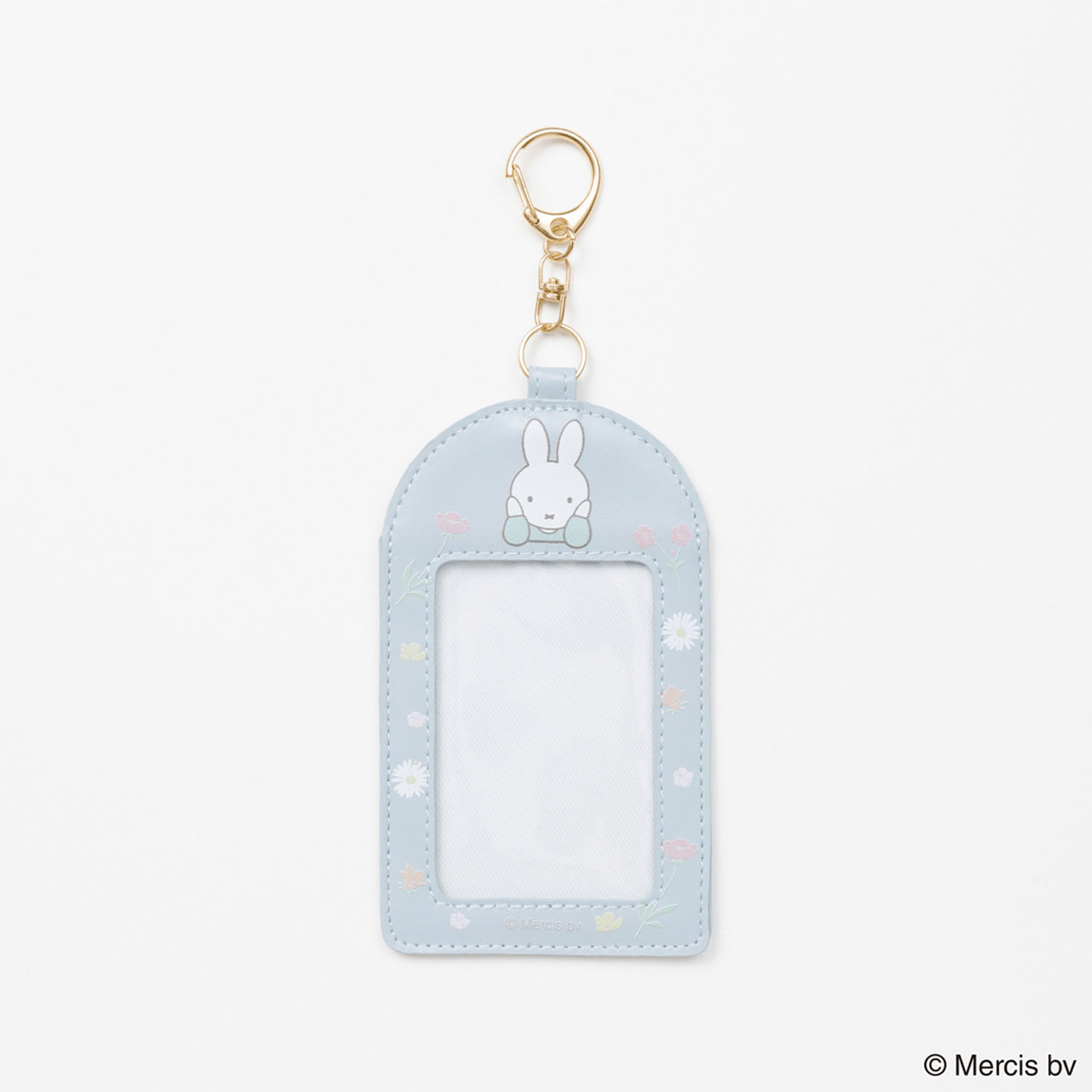MIFFY FLOWER PVCパスケース ブルー - 画像1