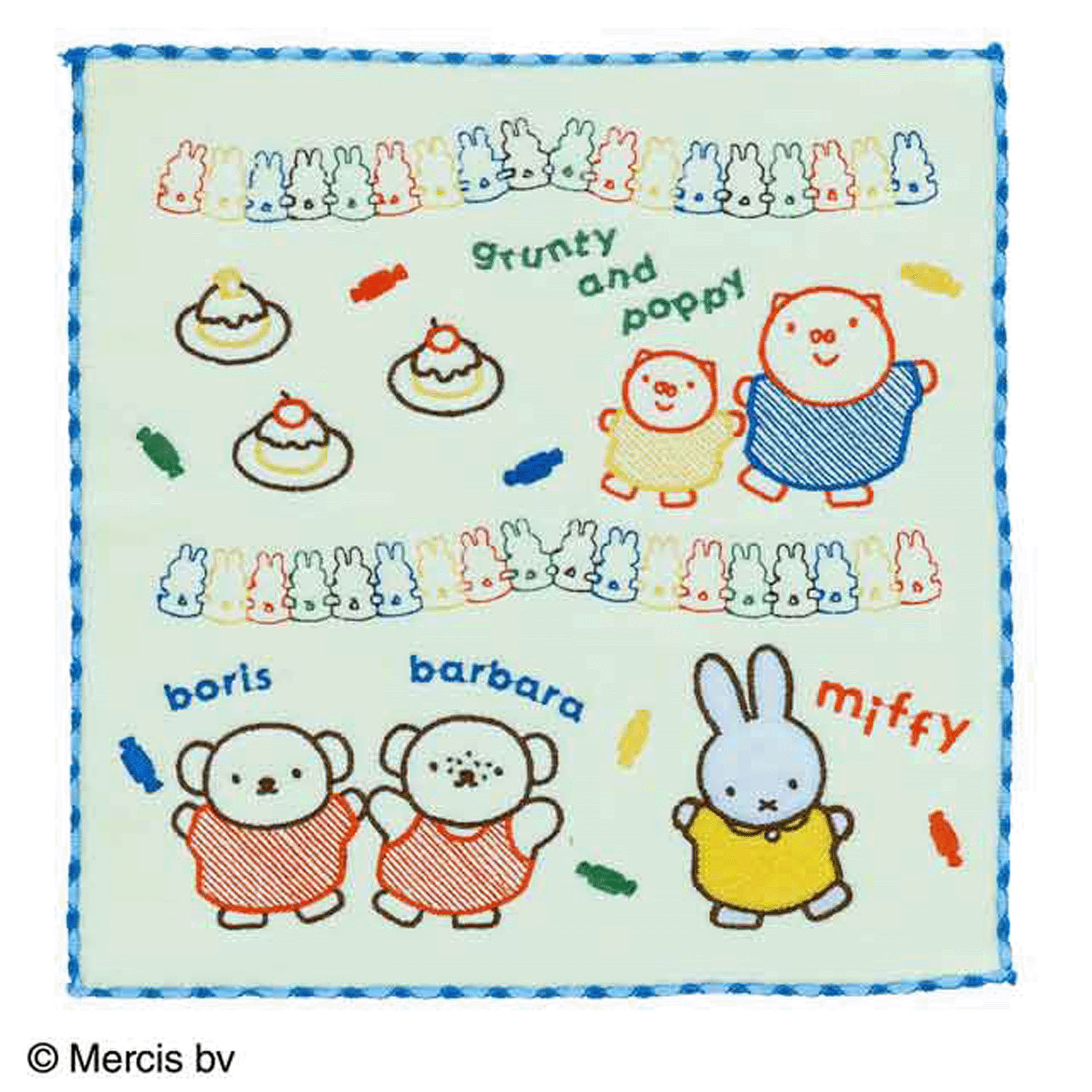 miffy ミニタオル ［パーティーフレンズ」 - 画像1