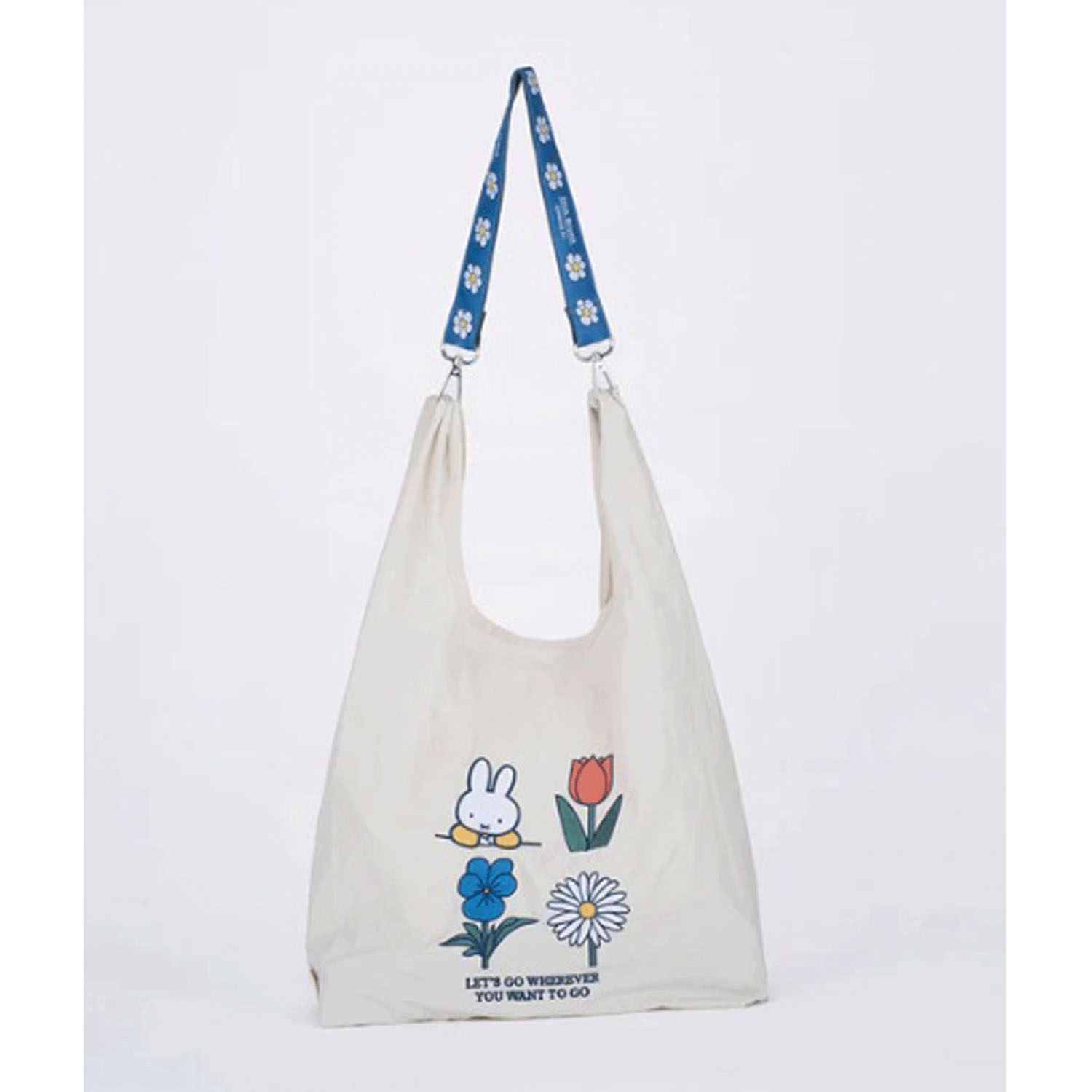 ミッフィー ストラップ付きショッパーバッグ （Dick Bruna） FLOWER - 画像1