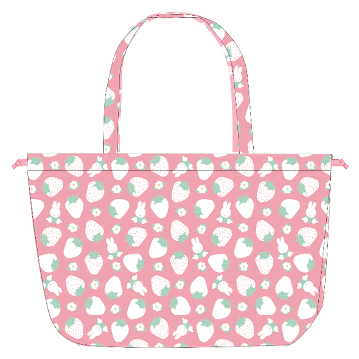 ミッフィー撥水レインバッグカバー いちご柄