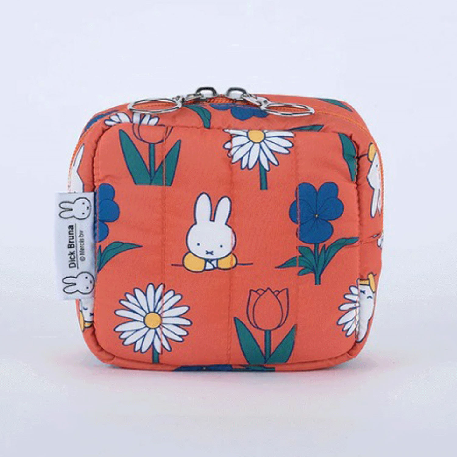 ミッフィー キルティングスクエアポーチ （Dick Bruna） FLOWER - 画像1
