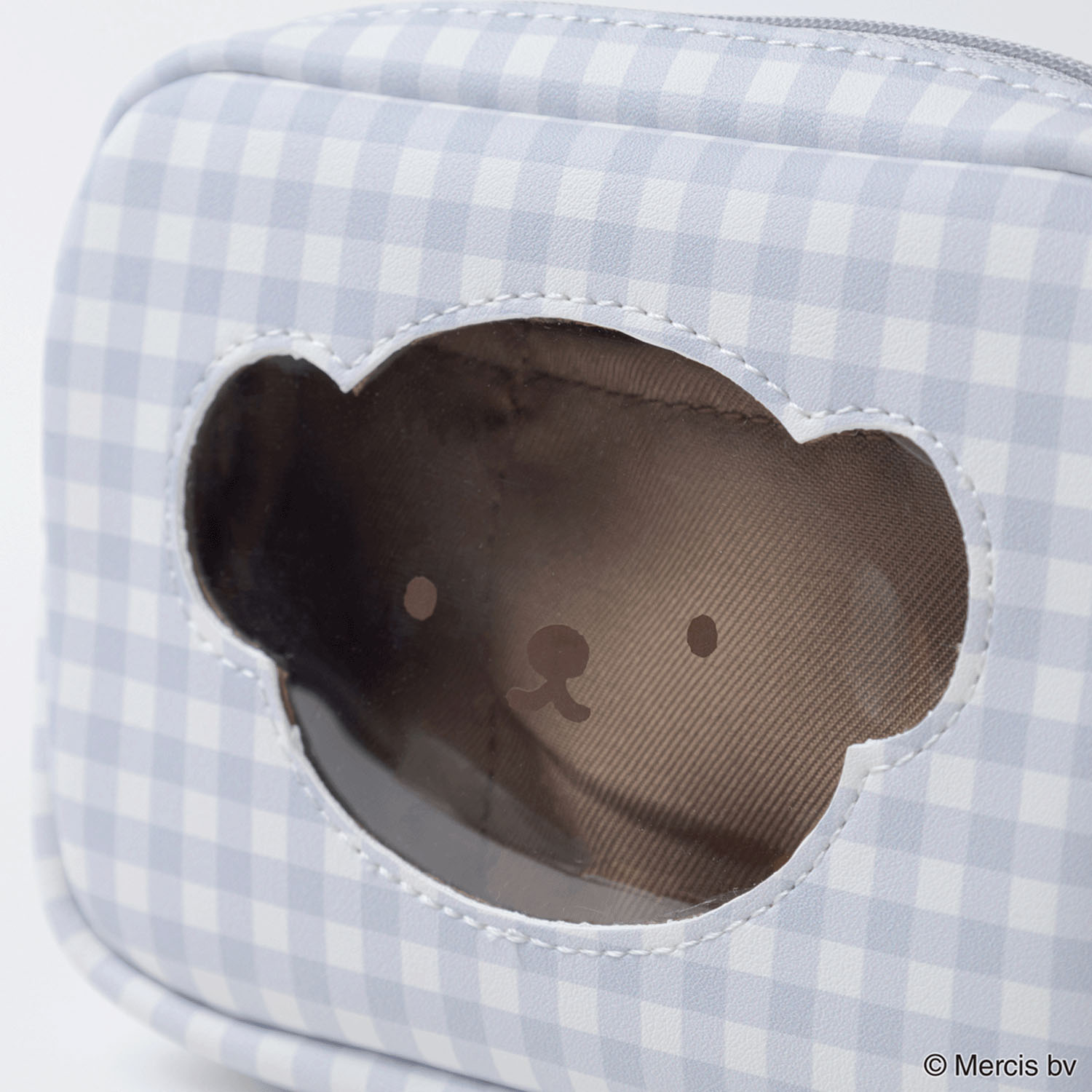 miffy BRUNA PLAID スクエアポーチ ブルー - 画像4