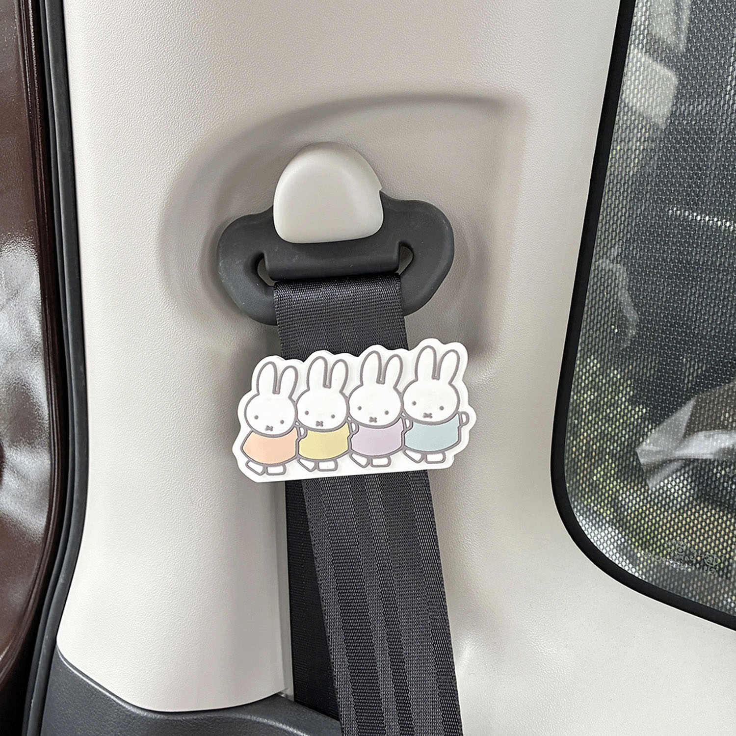 miffy PVCシートベルトストッパー おともだち - 画像3