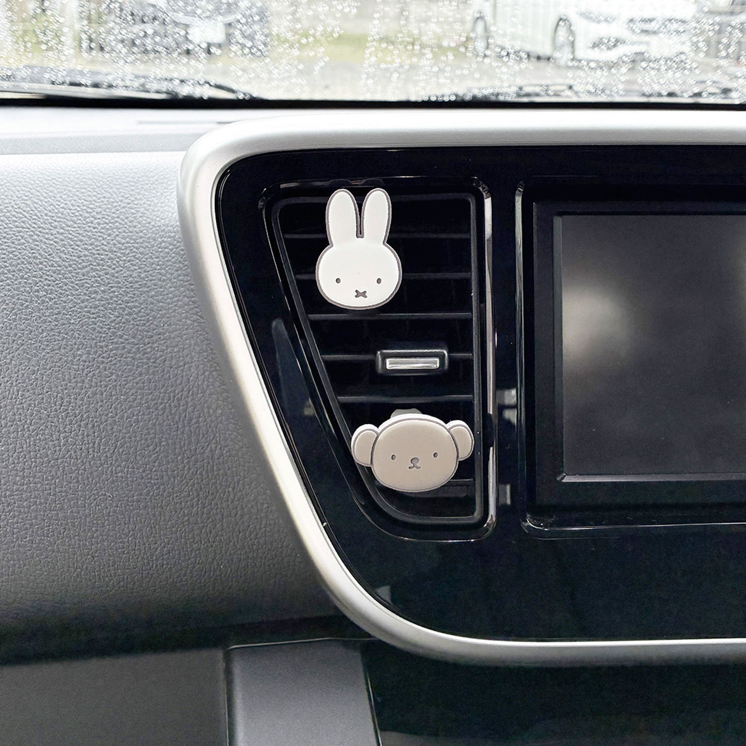 miffy エアコンルーバーアクセサリー  ミッフィー＆ボリス - 画像1