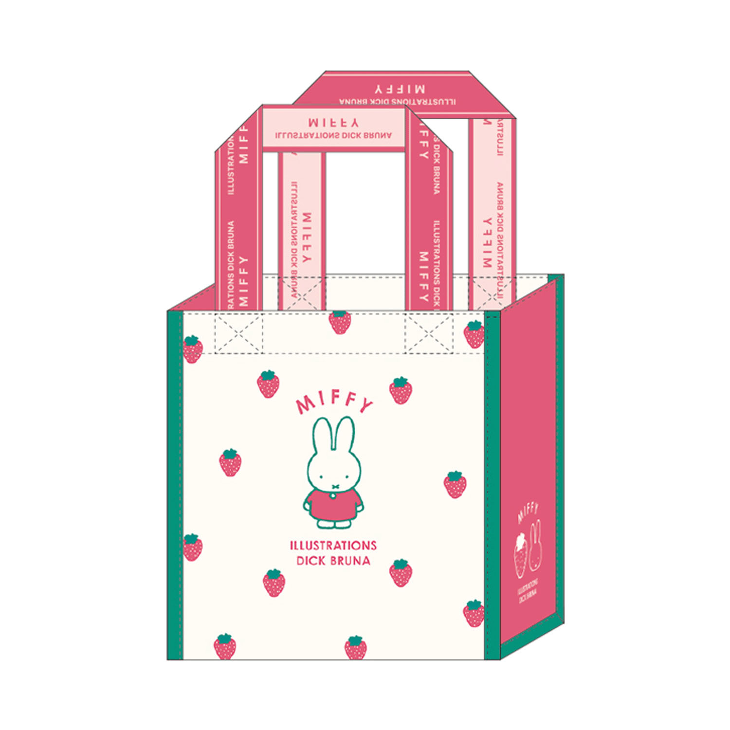 Dick Bruna ミッフィー ショッピングバッグ アイボリー BS26－40 - 画像1