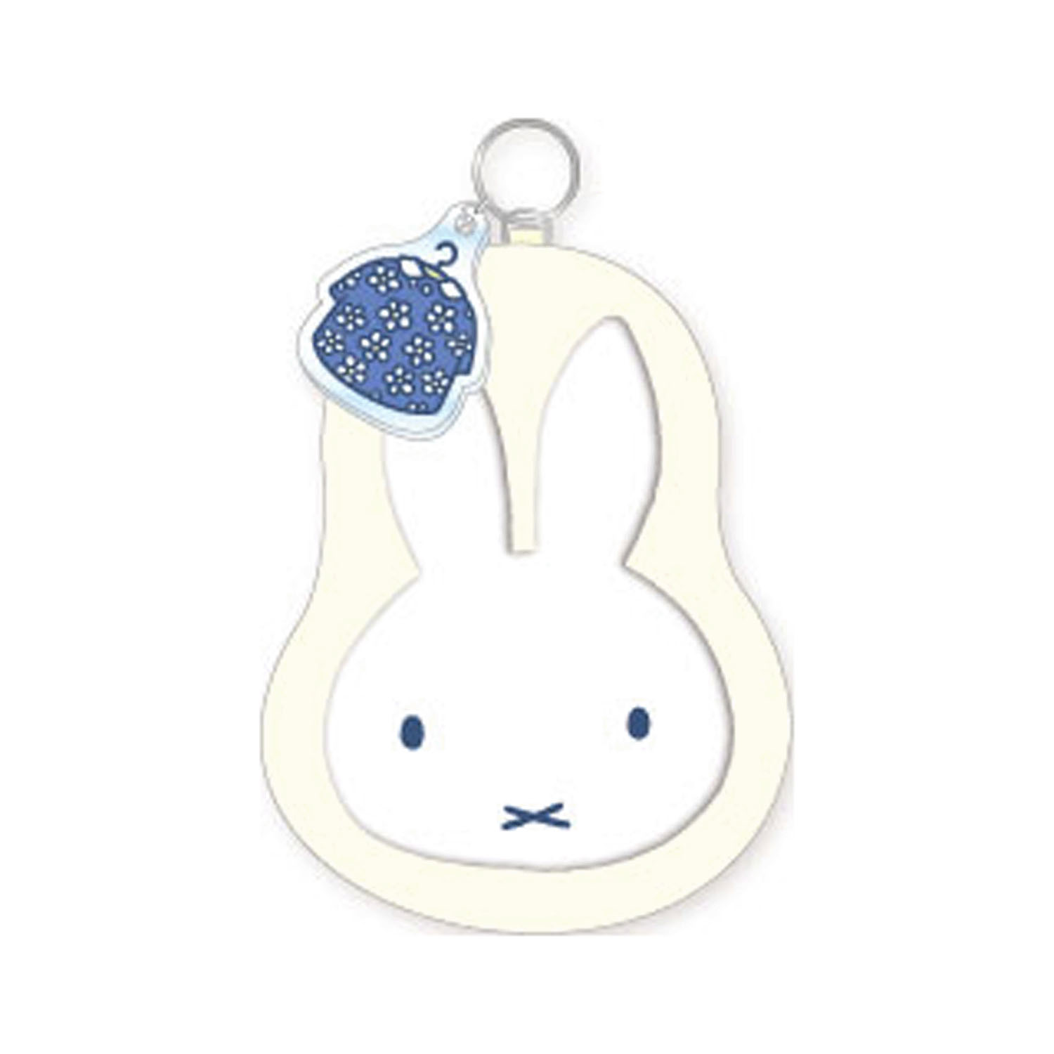 miffy ダイカットポーチ フェイス   ブルードレス - 画像1