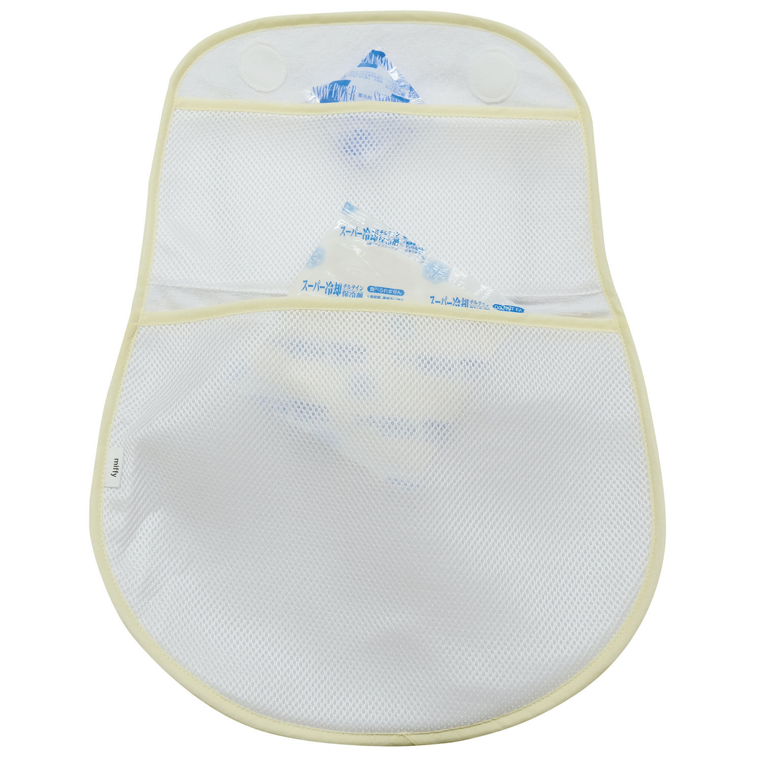 miffy 保冷剤が入るカーシートパッド   ミッフィーフェイス - 画像2