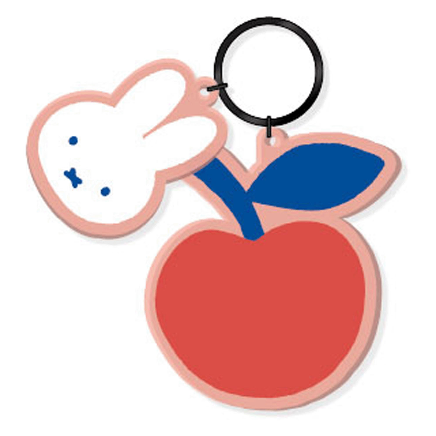 ミッフィー アクリル染色キーホルダー ピンク MIFFY FRUITS miffy