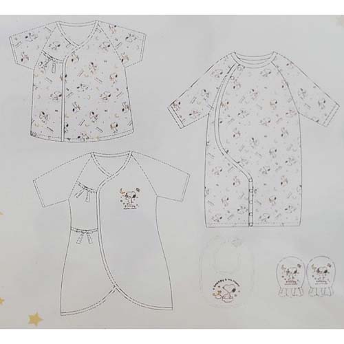 【在庫限りで終了】スヌーピー新生児ギフト5点セット - 画像2