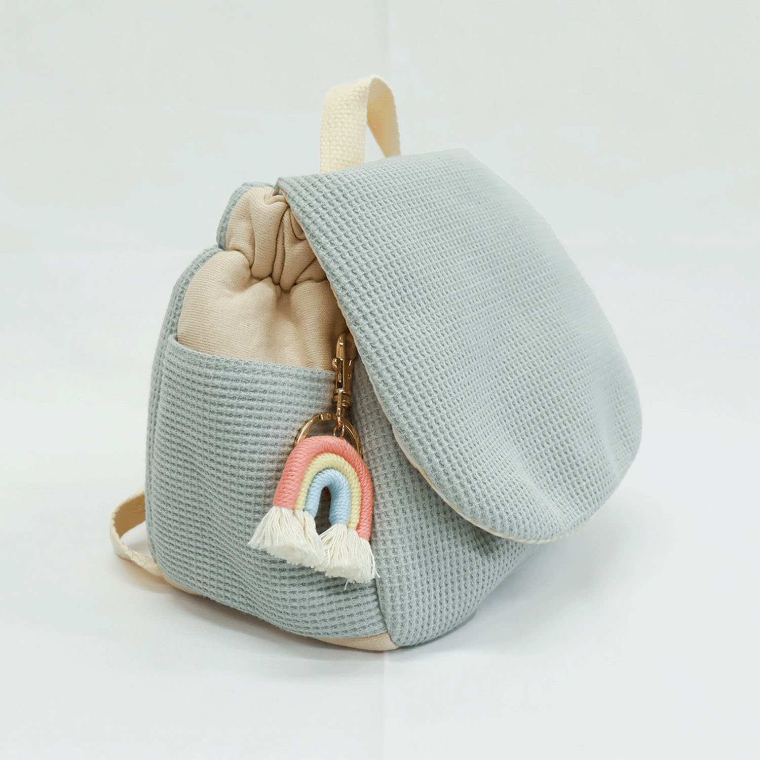 ベビーリュック ワッフル生地 - 画像3