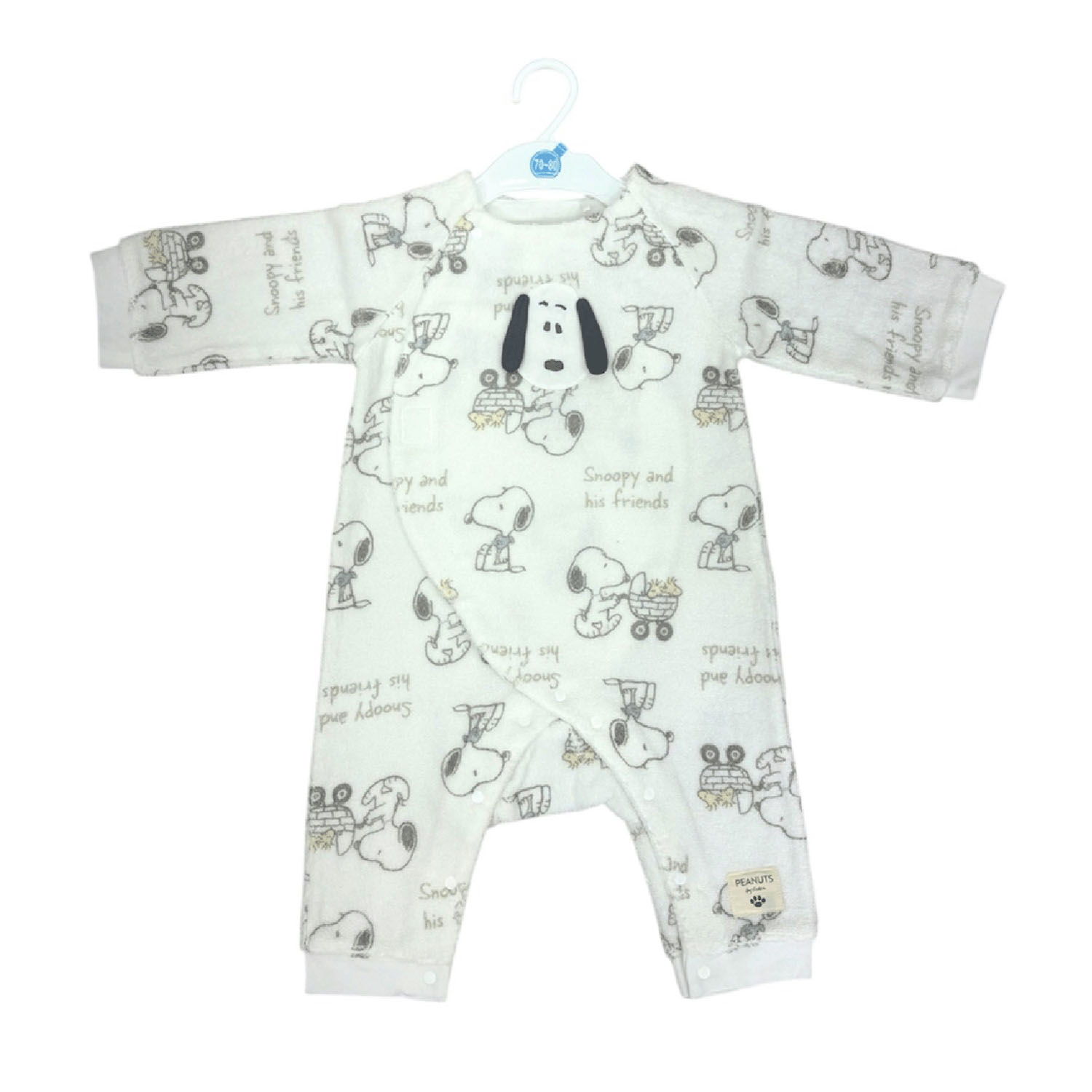 スヌーピー 裏パイル長袖プレオール