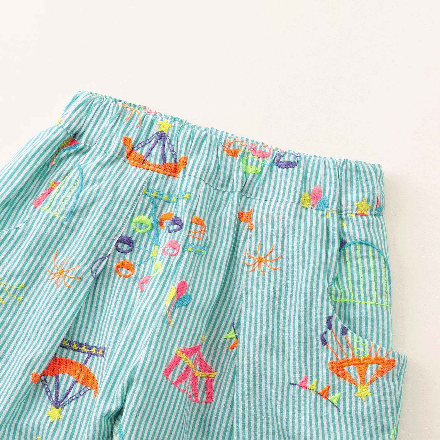 遊園地刺繍パンツ 5分丈 - 画像8