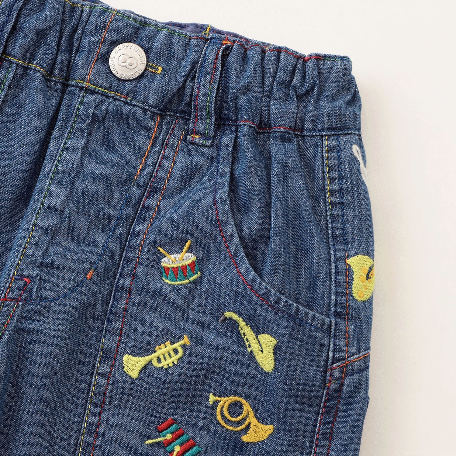 楽器刺繍FUNパンツ 5分丈 - 画像7