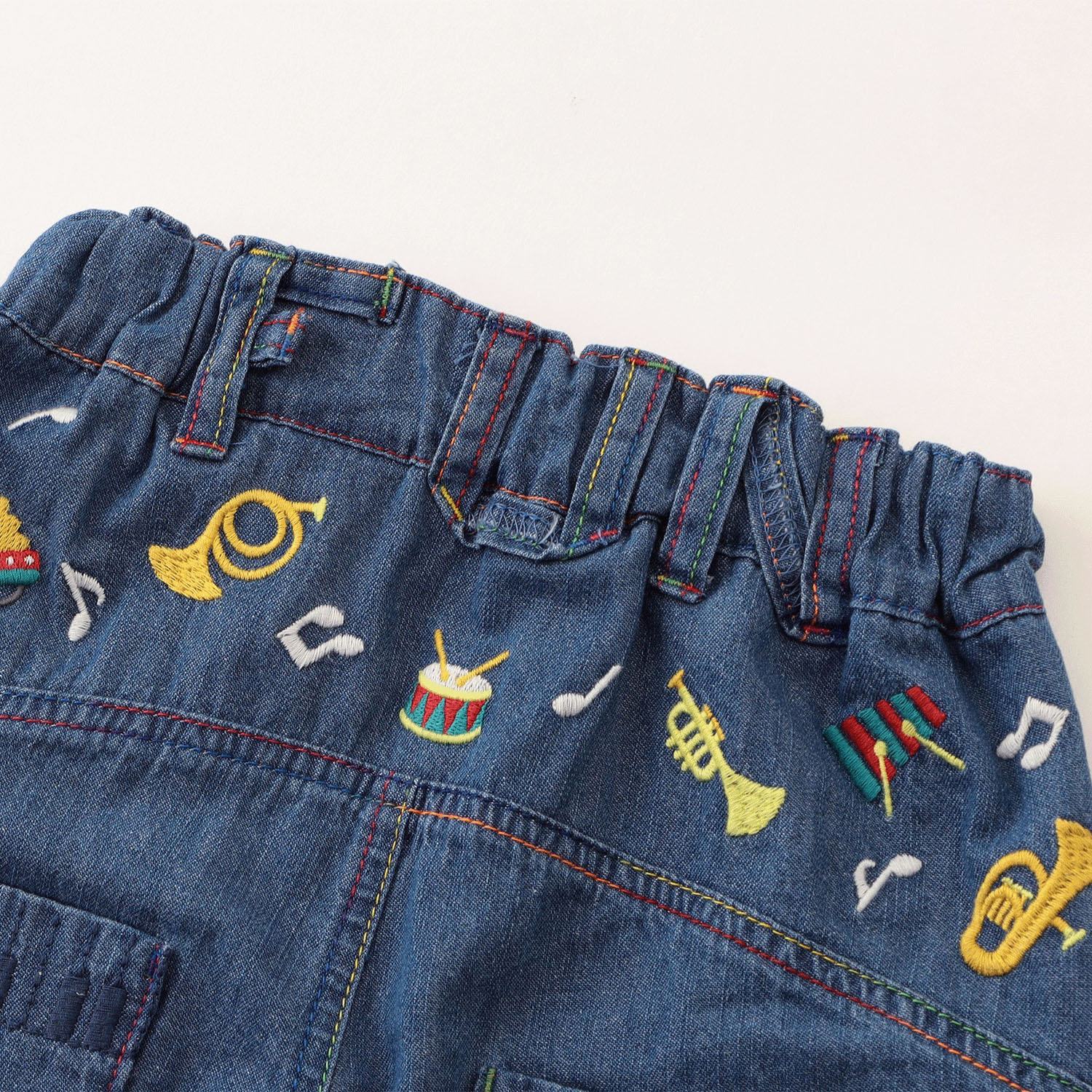 楽器刺繍FUNパンツ 5分丈 - 画像9