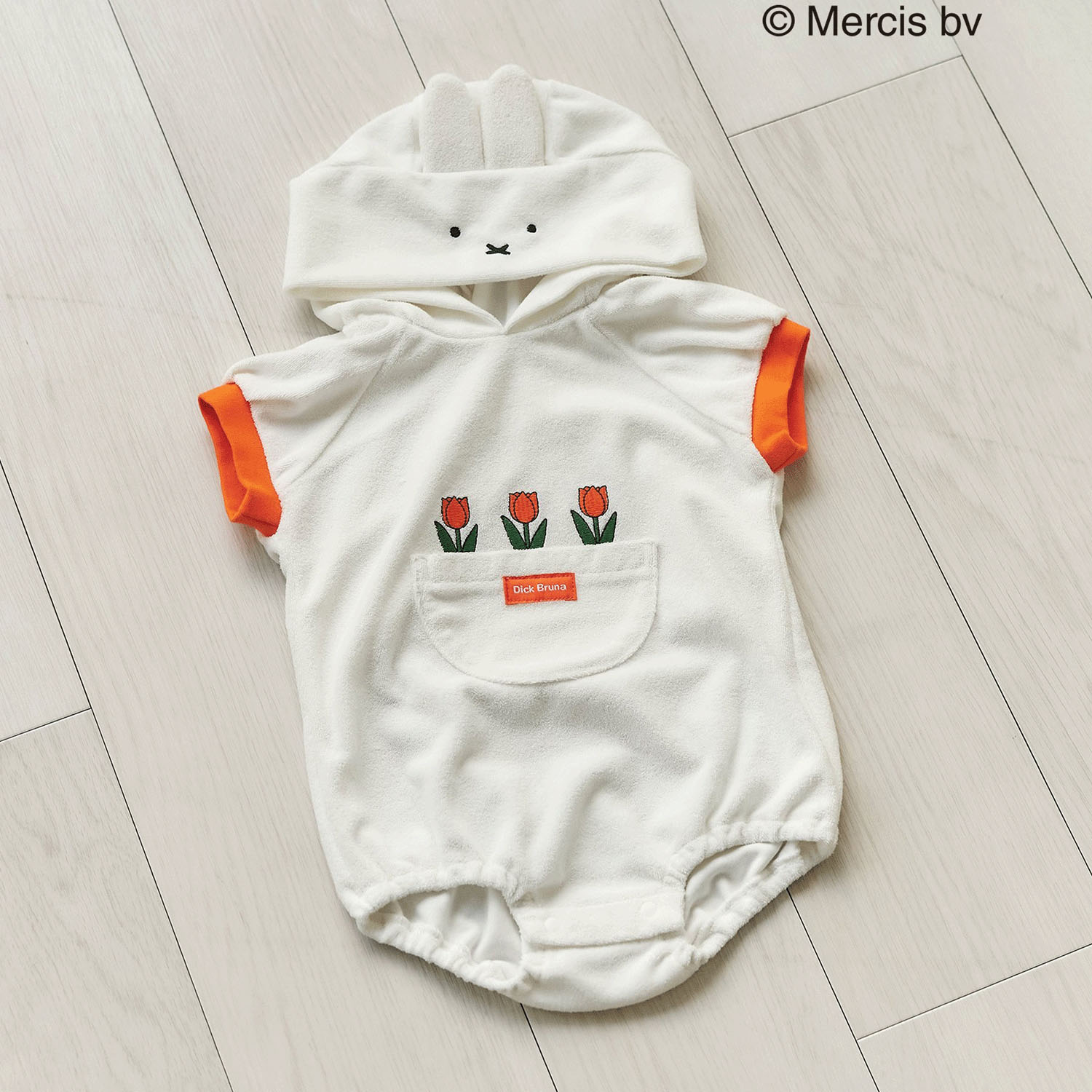 Dick Bruna フード付きボディスーツ - 画像1