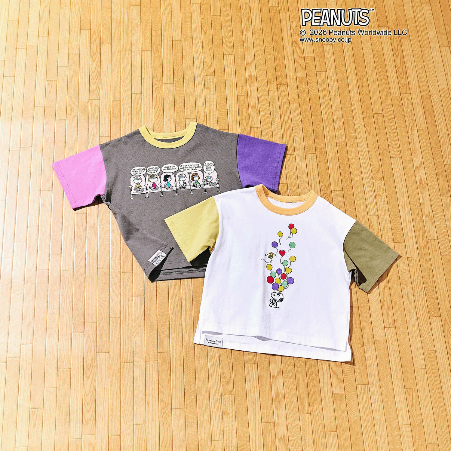 PEANUTS ステッチアートTシャツ - 画像1