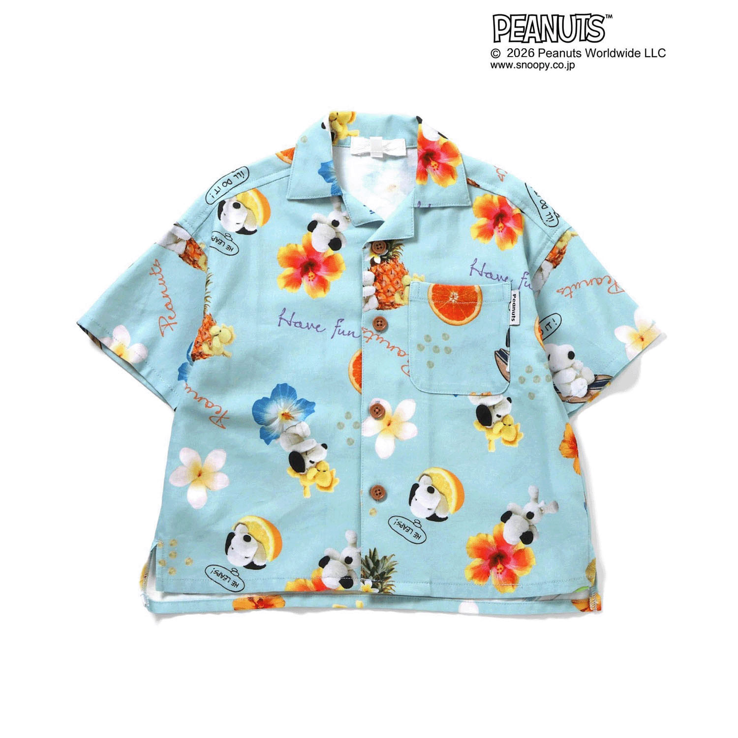 PEANUTS MIX ARTアロハシャツ - 画像1