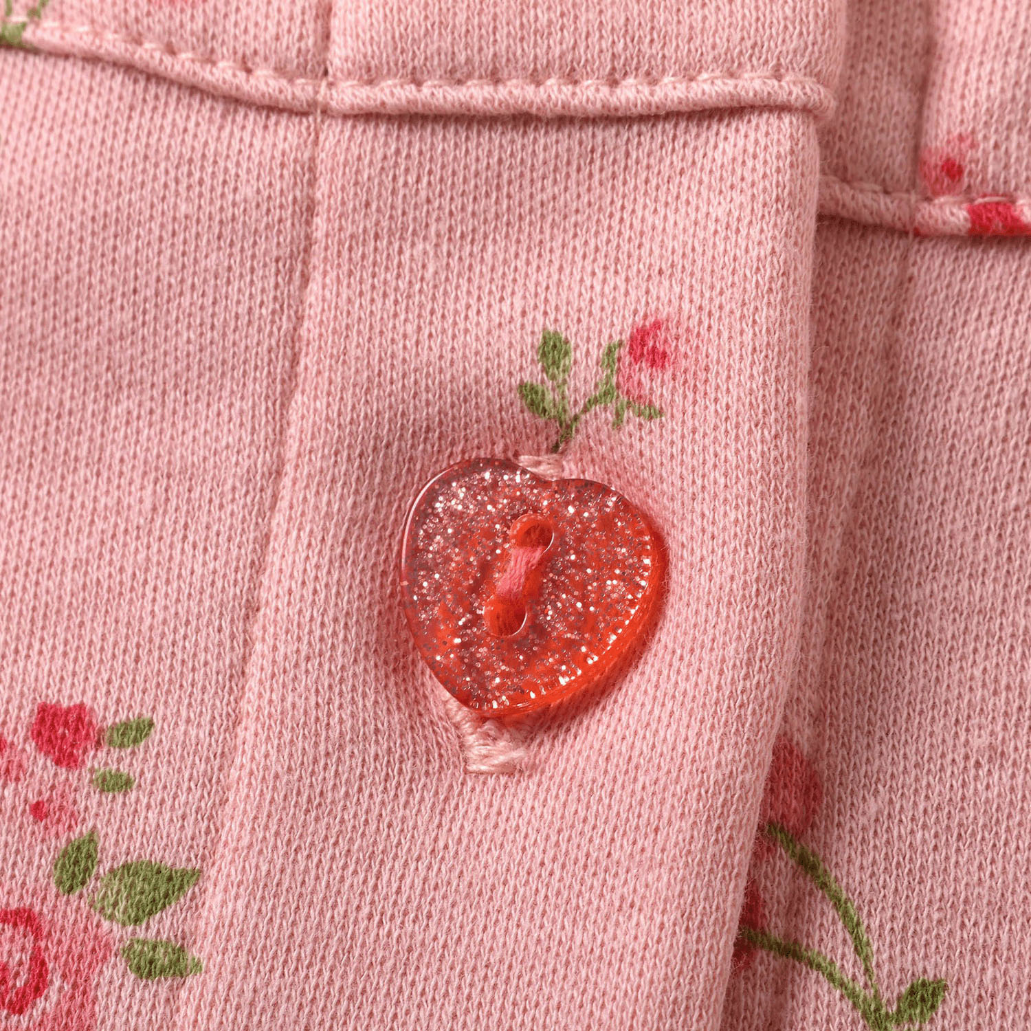 さくらんぼお花柄前あきスムースパジャマ - 画像3