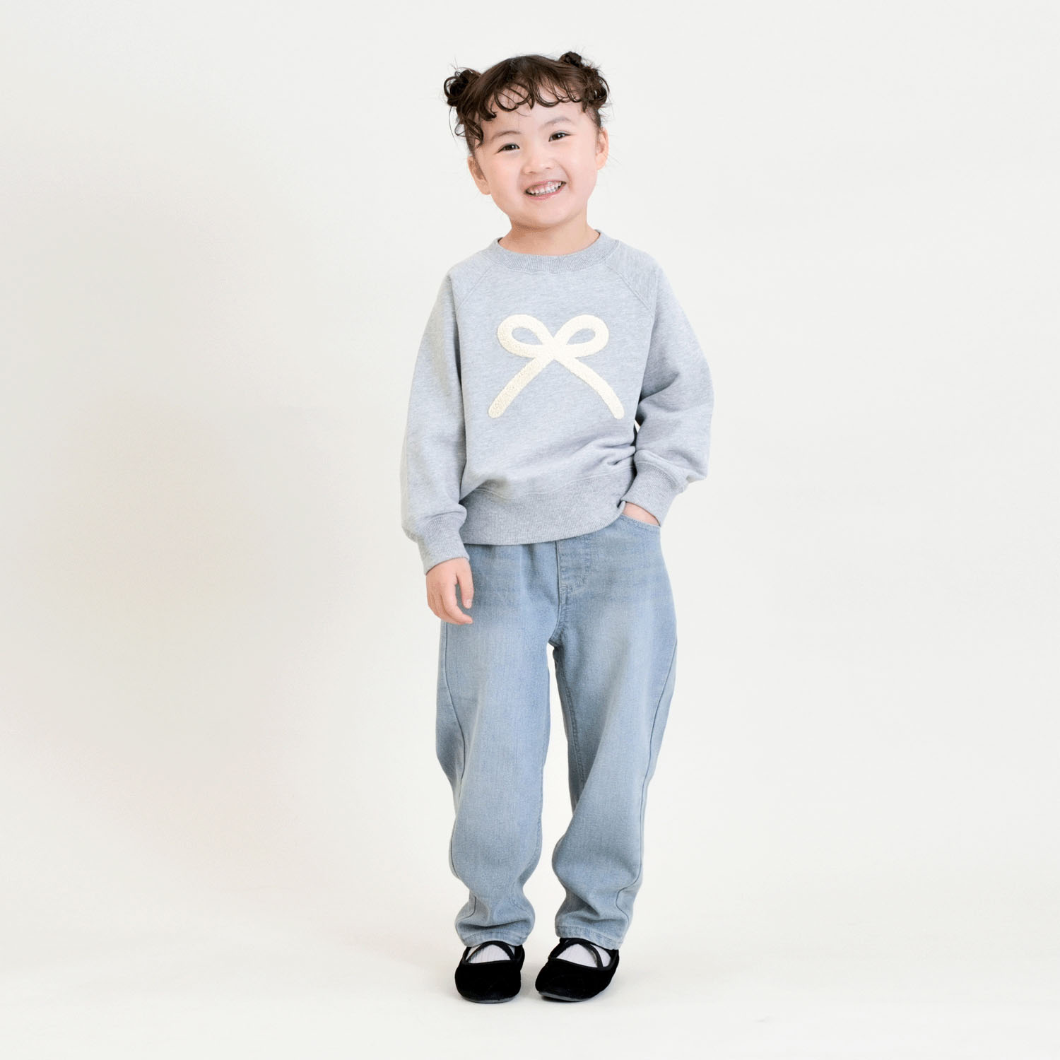 サガラりぼん刺繍トレーナー