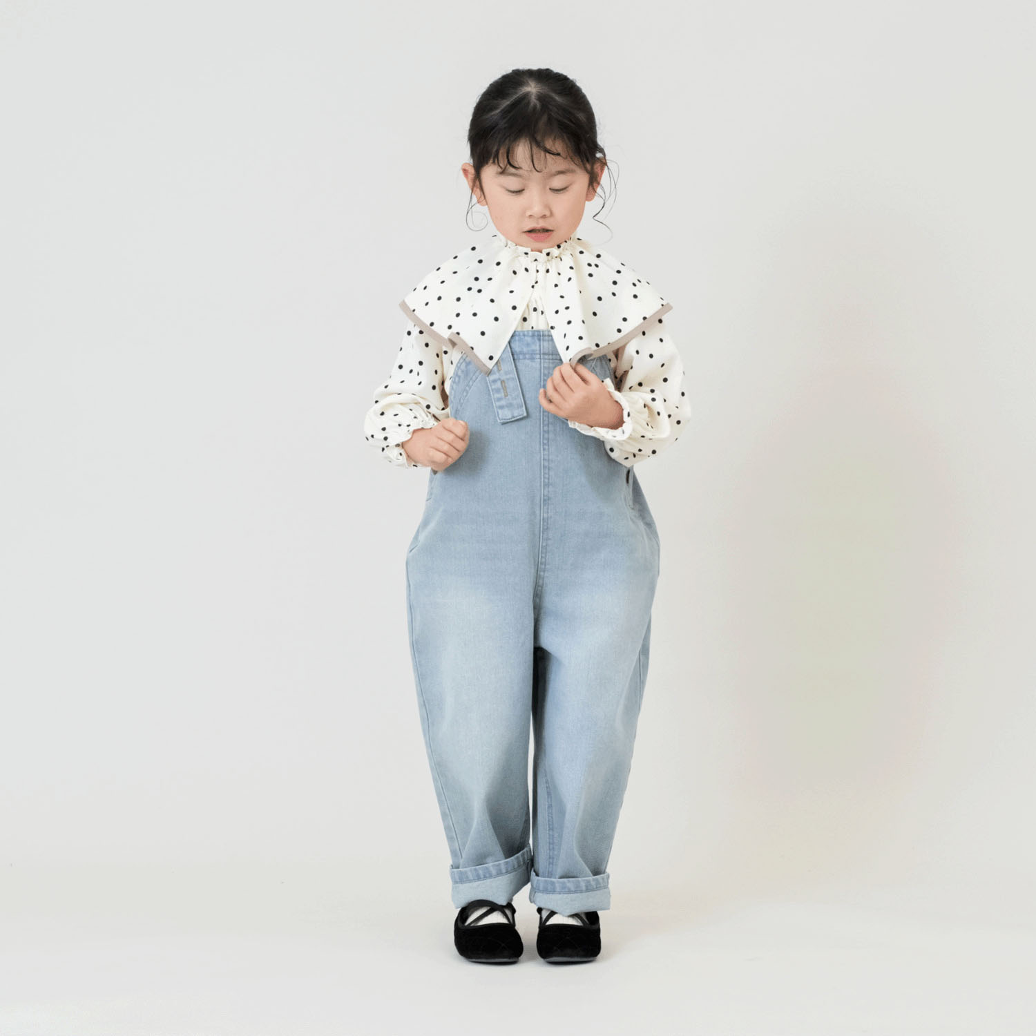 ケープカラーブラウス - 画像3