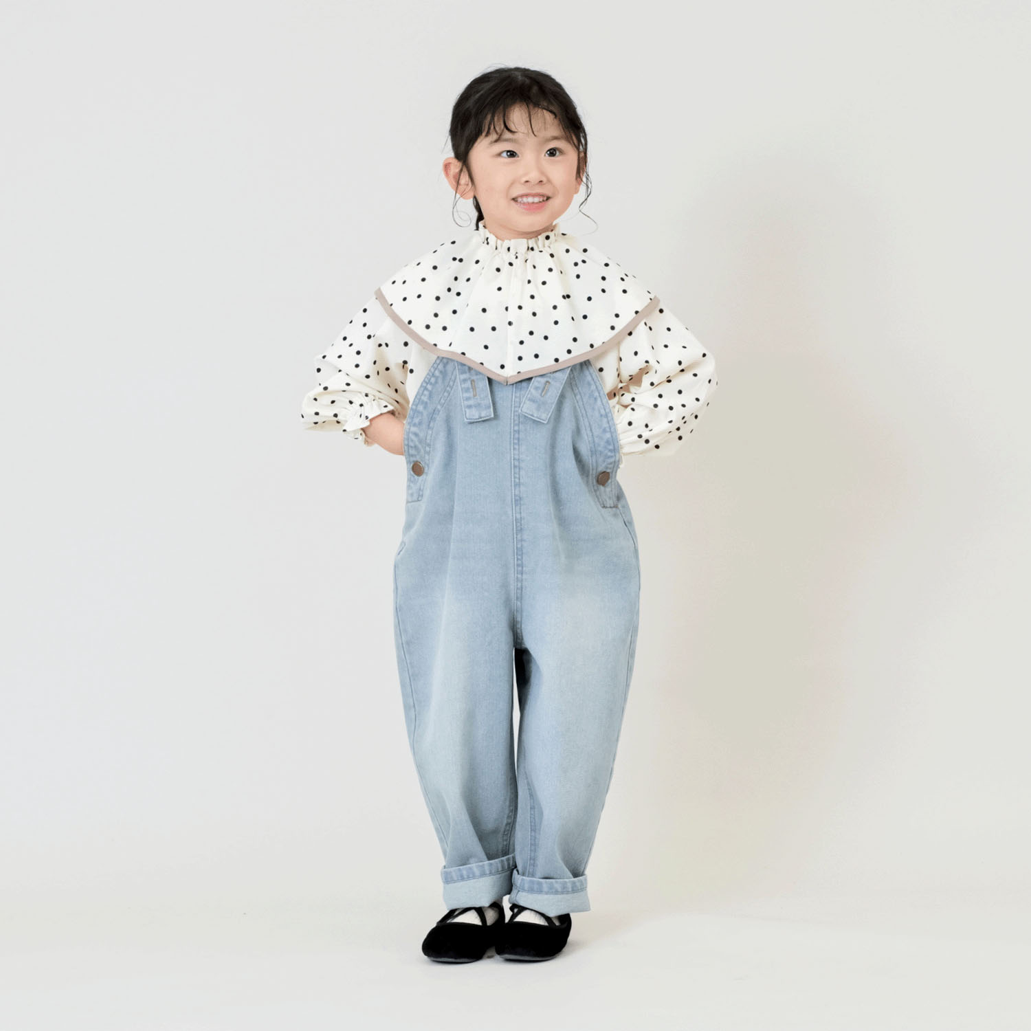 ケープカラーブラウス - 画像4