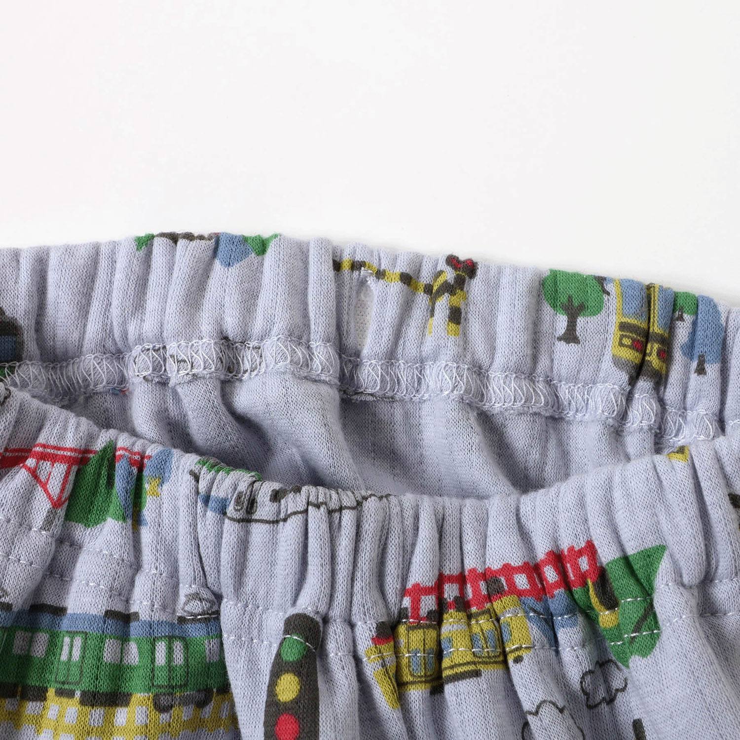 電車柄 ニットキルトパジャマ - 画像10