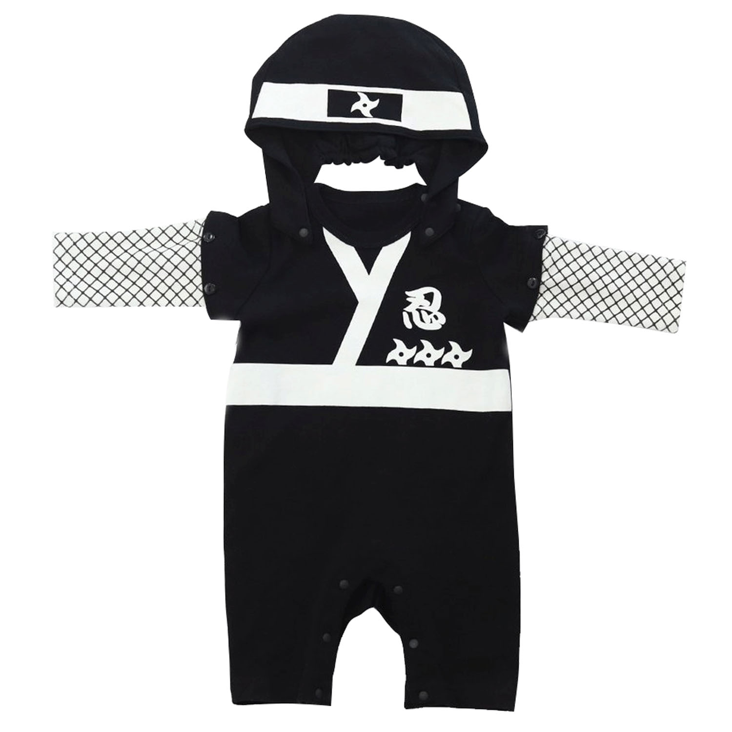 フード付忍者ロンパース - 画像2