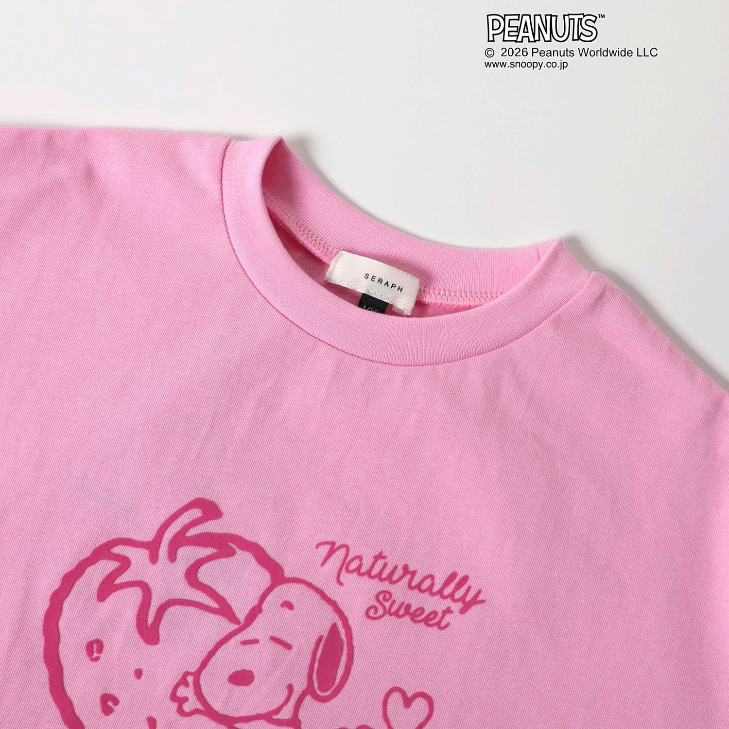 PEANUTS AラインフロッキーTシャツ - 画像4