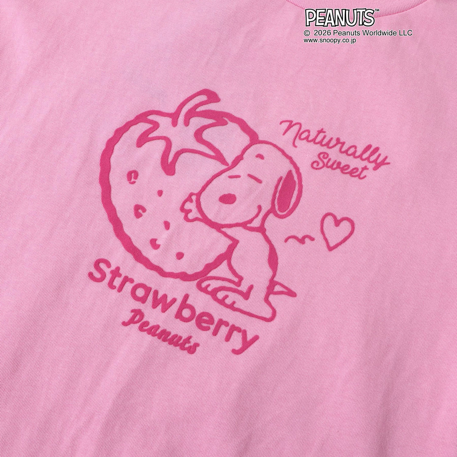 PEANUTS AラインフロッキーTシャツ - 画像6