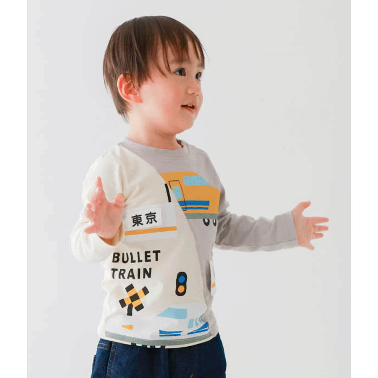 新幹線 ロングTシャツ - 画像3