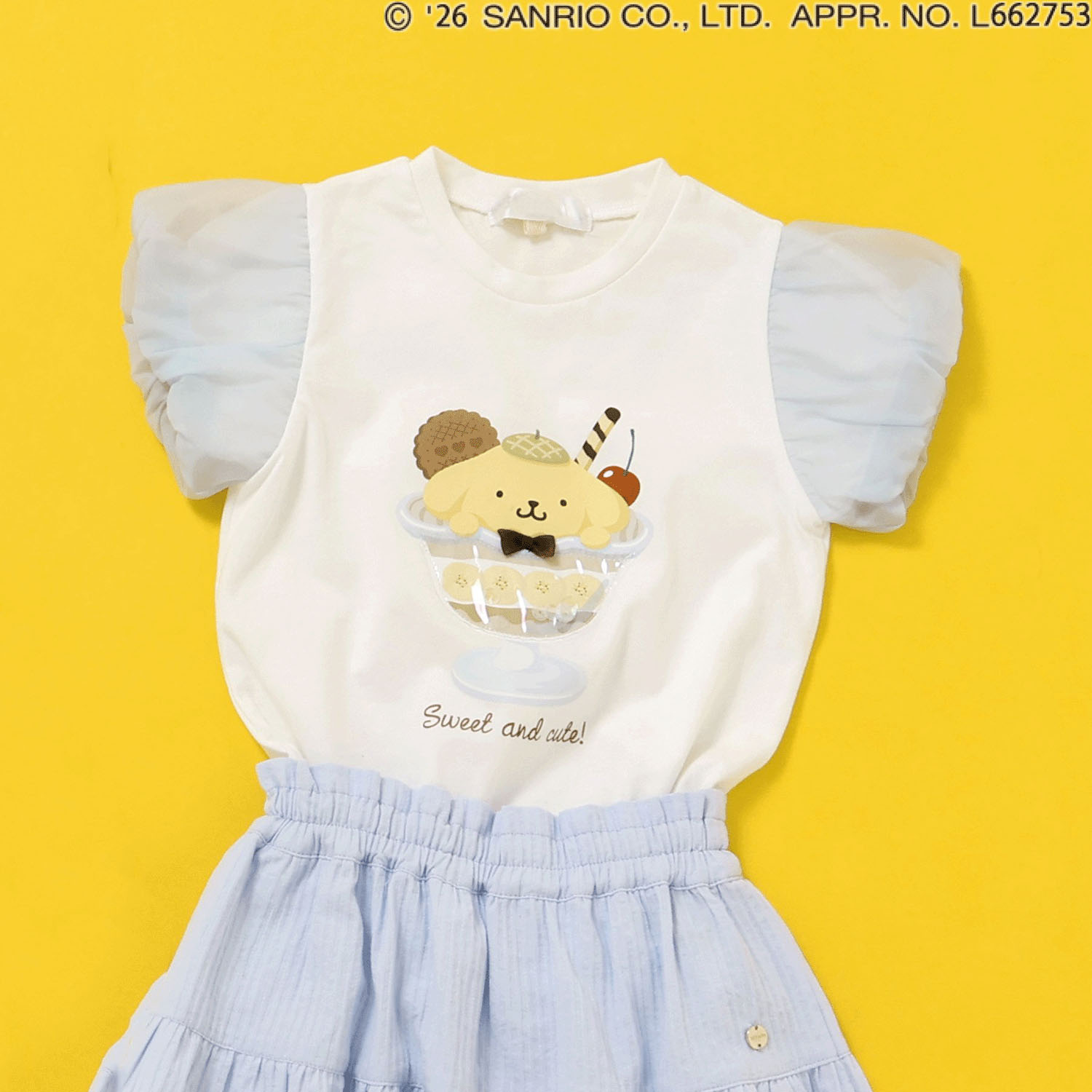 ポムポムプリン パフスリーブTシャツ - 画像3