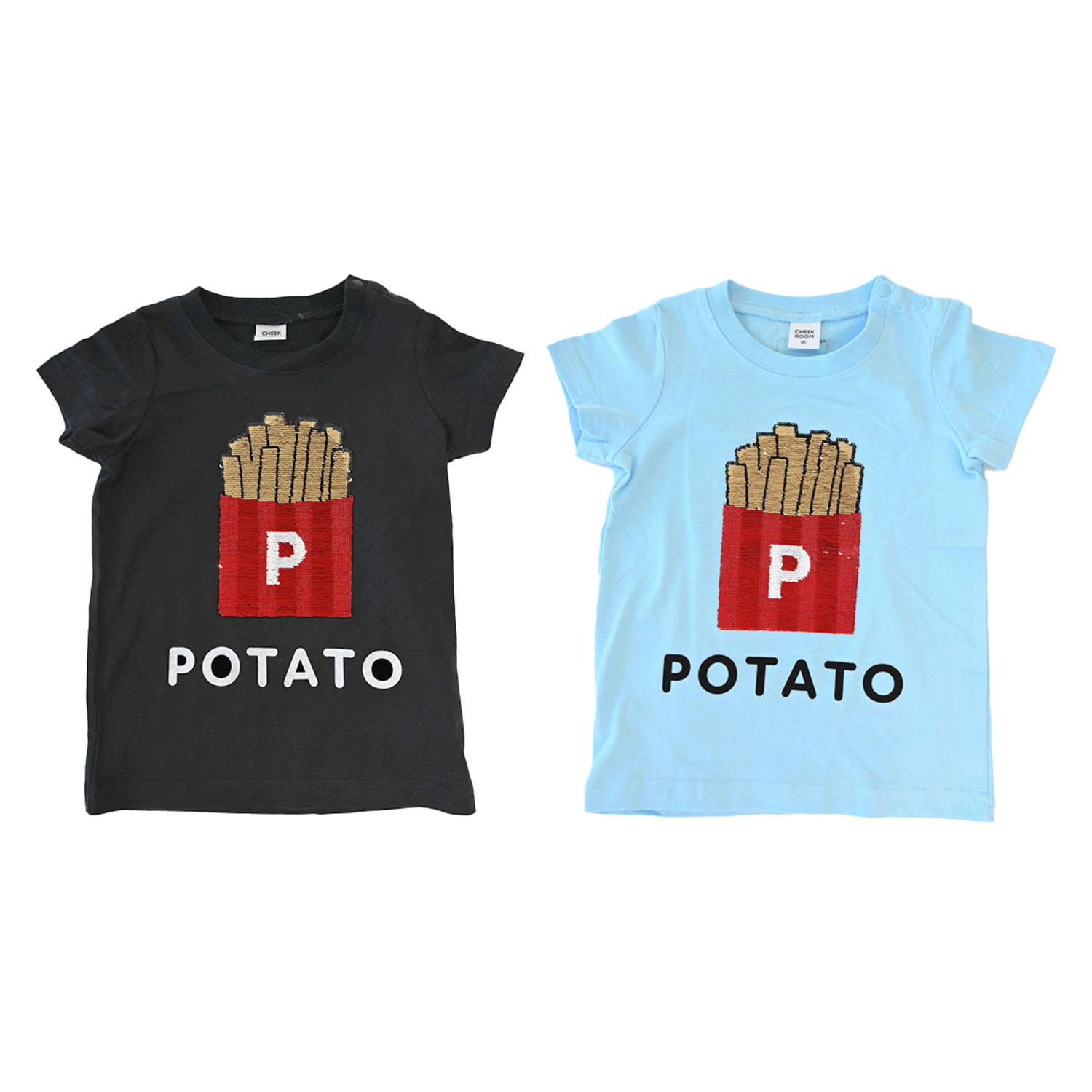 ポテトスパンコールTシャツ - 画像1