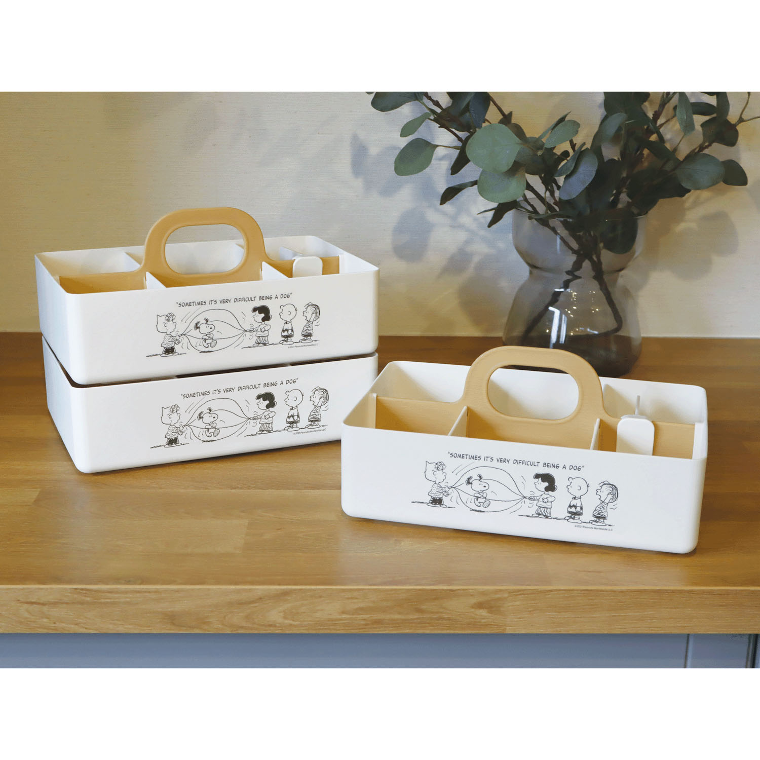 スヌーピー モッテケース アイボリー×L－jum - 画像3