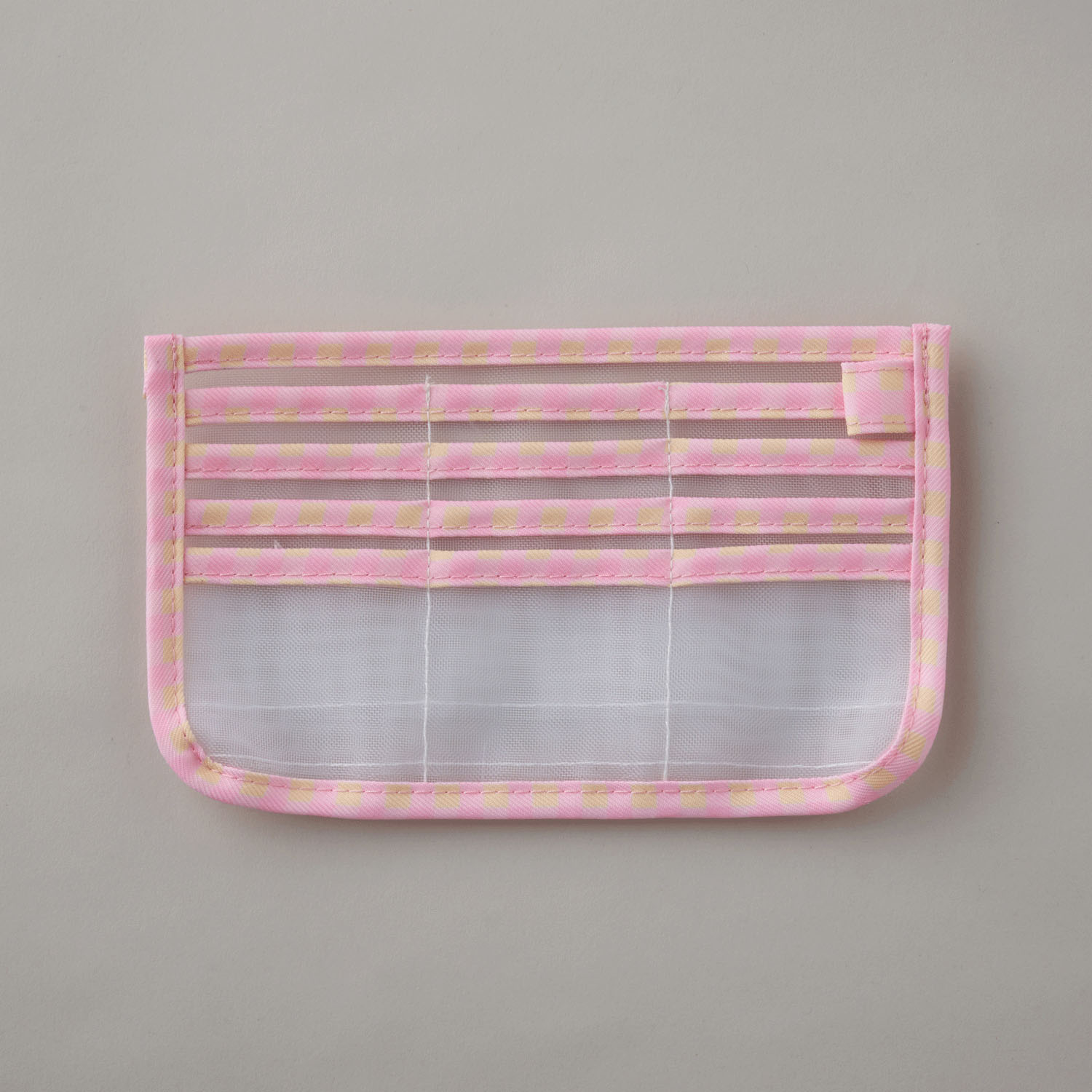 ギンガムチェックの母子手帳ケース ピンク - 画像2