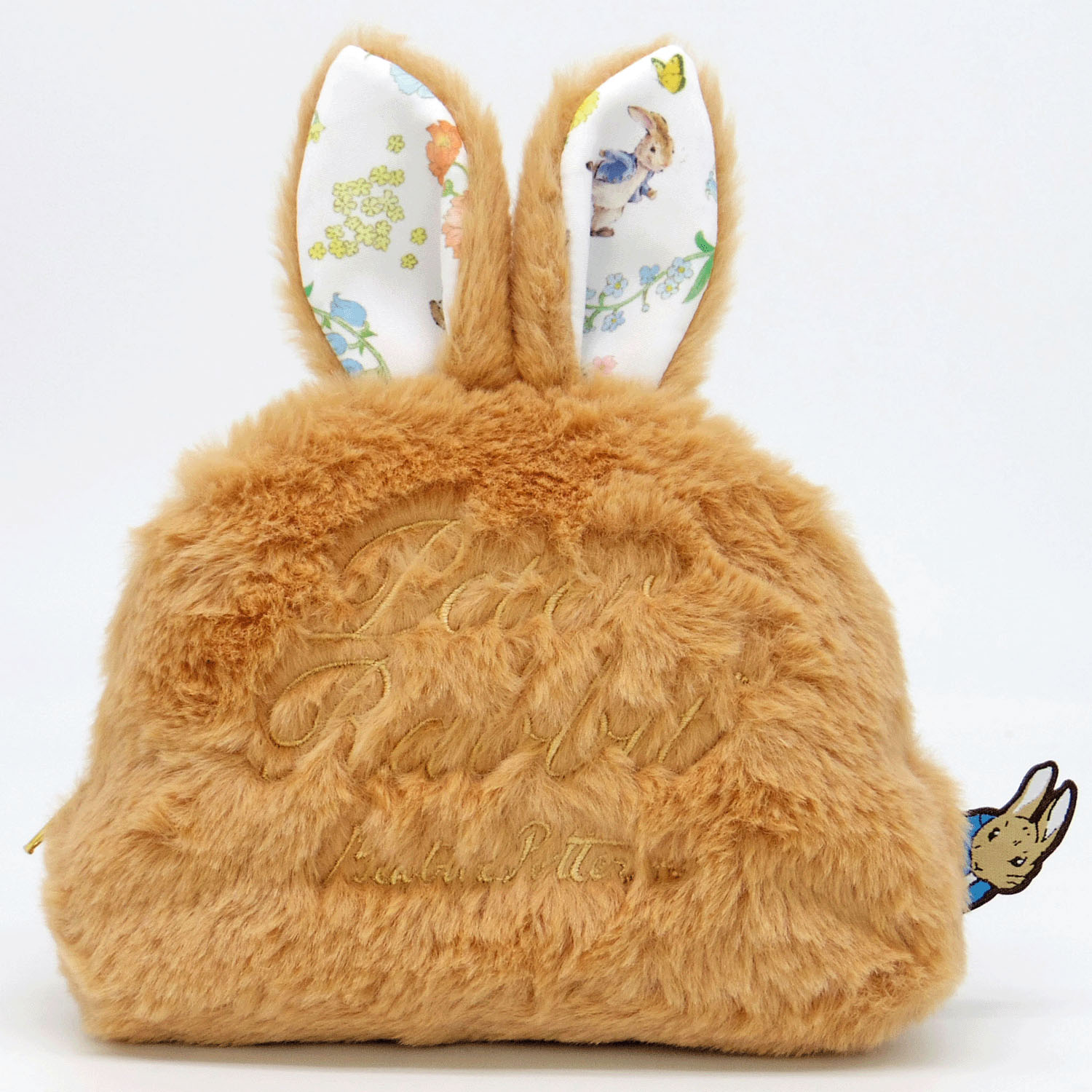 ピーターラビット 耳付ポーチ フラワー