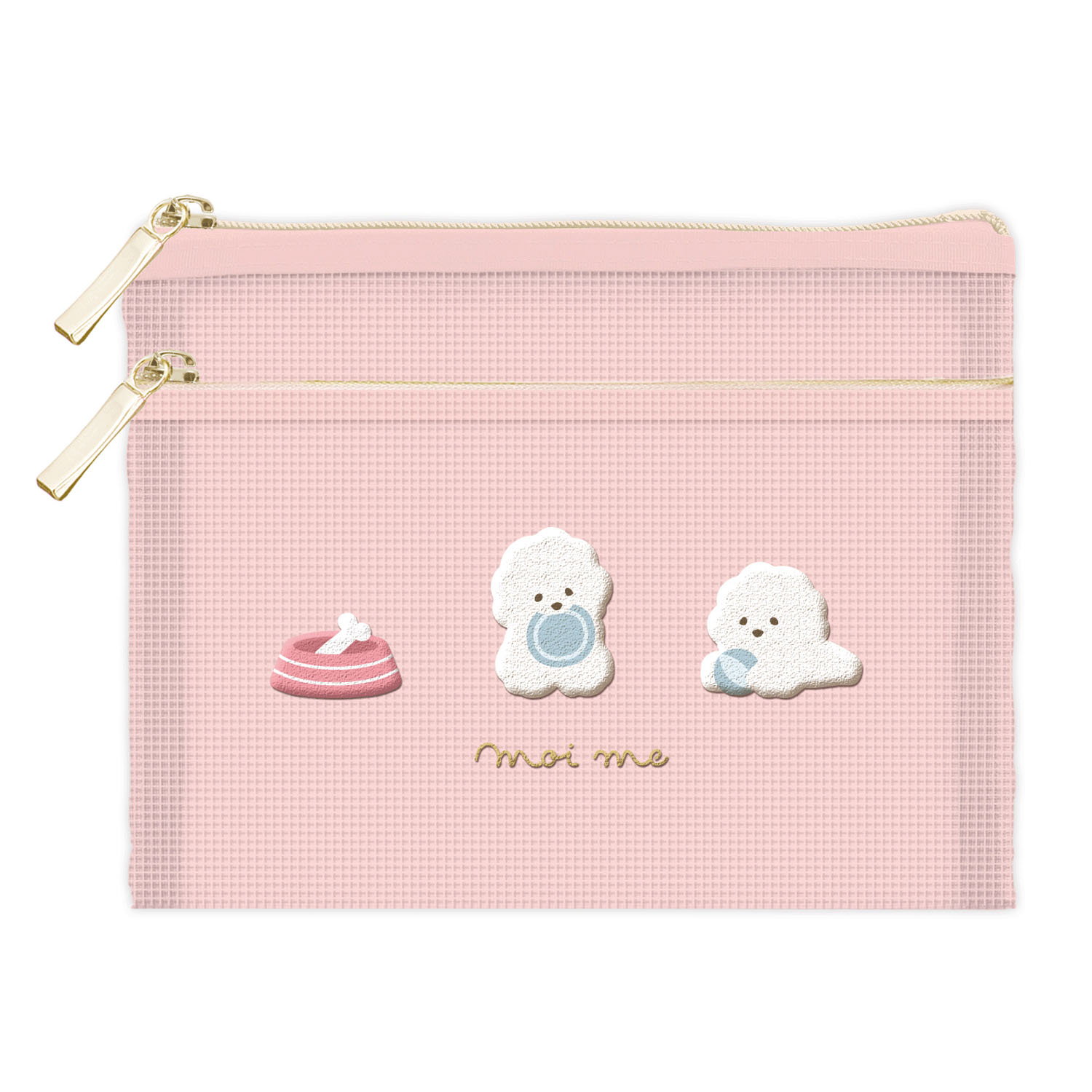 モイミー フラットポーチ いぬ - 画像1