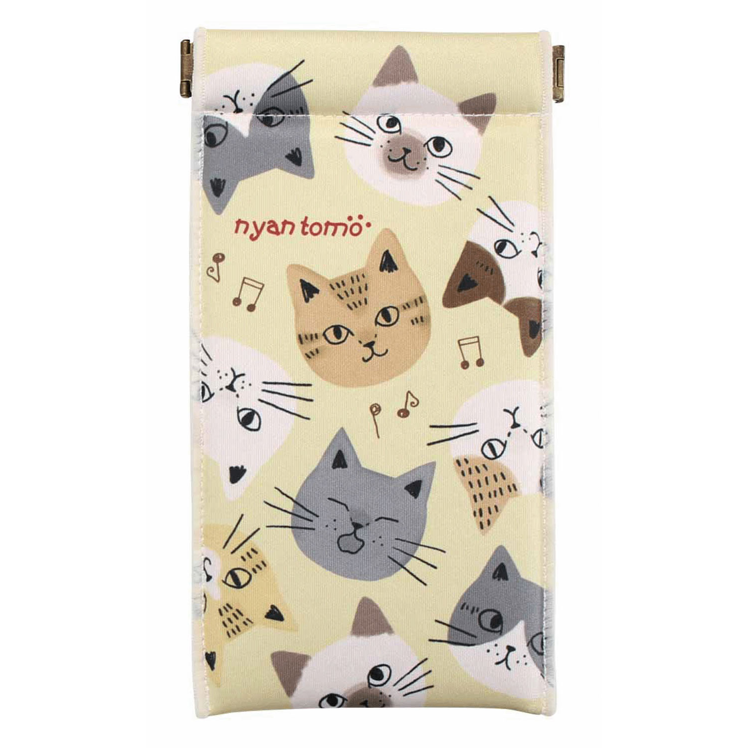 ロングパックンポーチ にゃんともフェイス