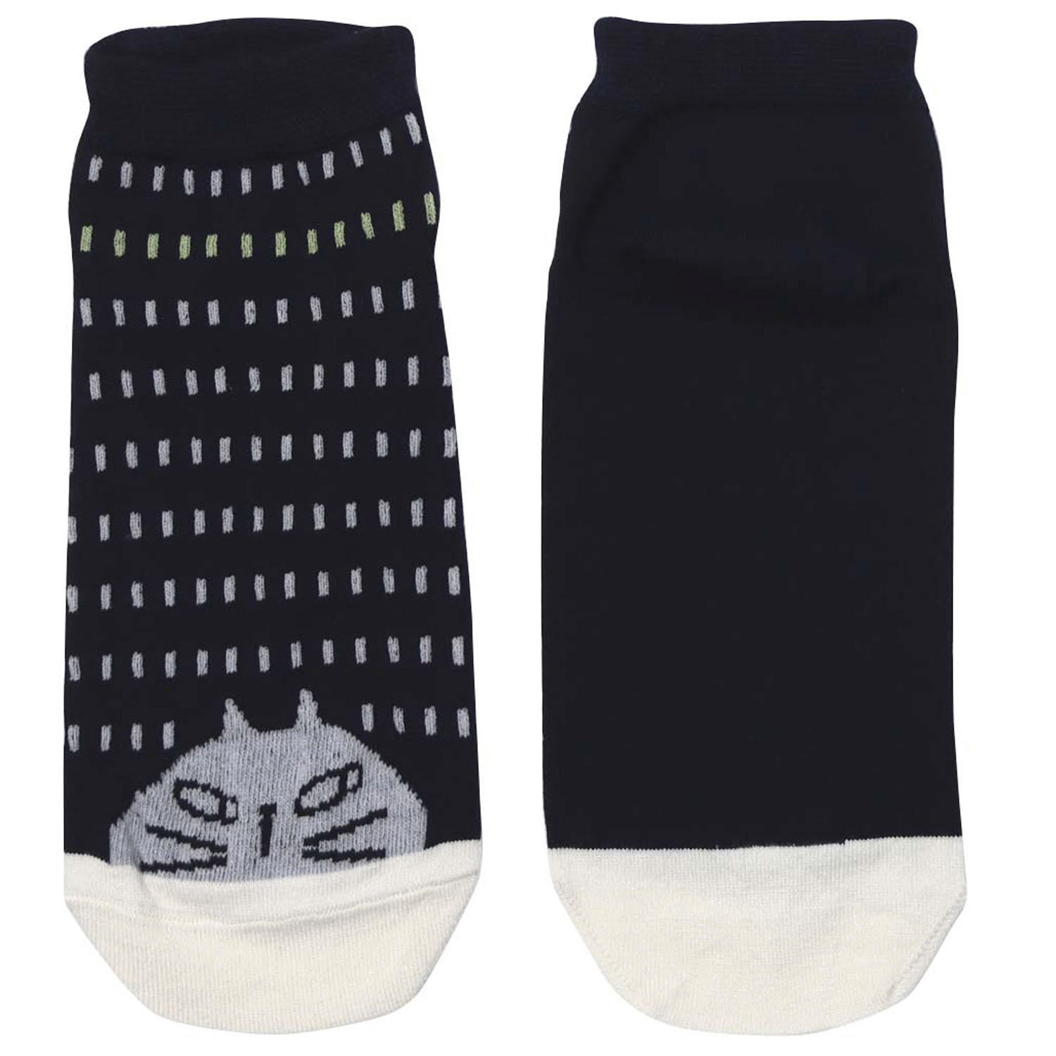 ソックスひょっこり猫 アンクル丈 - 画像3