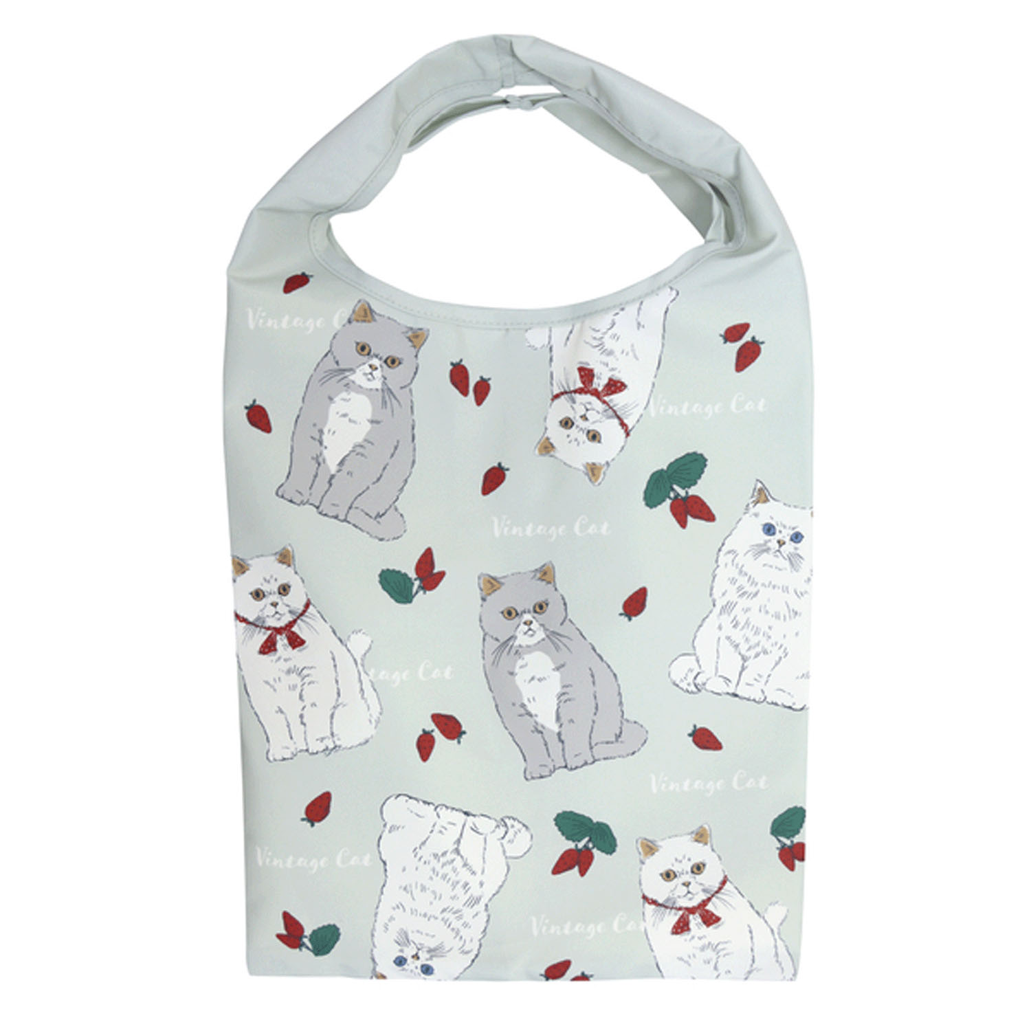 コンビニバッグ ヴィンテージキャット ミント - 画像1