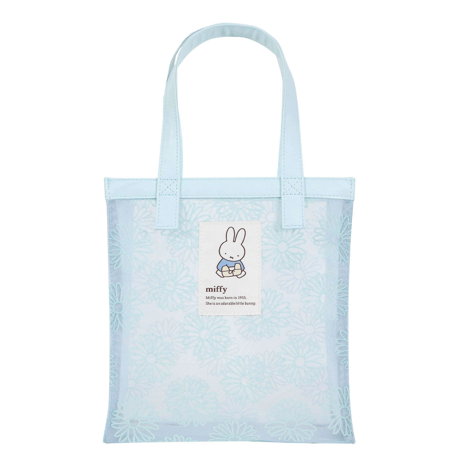 miffy トートバッグ ブルー  フラワーシリーズ - 画像2