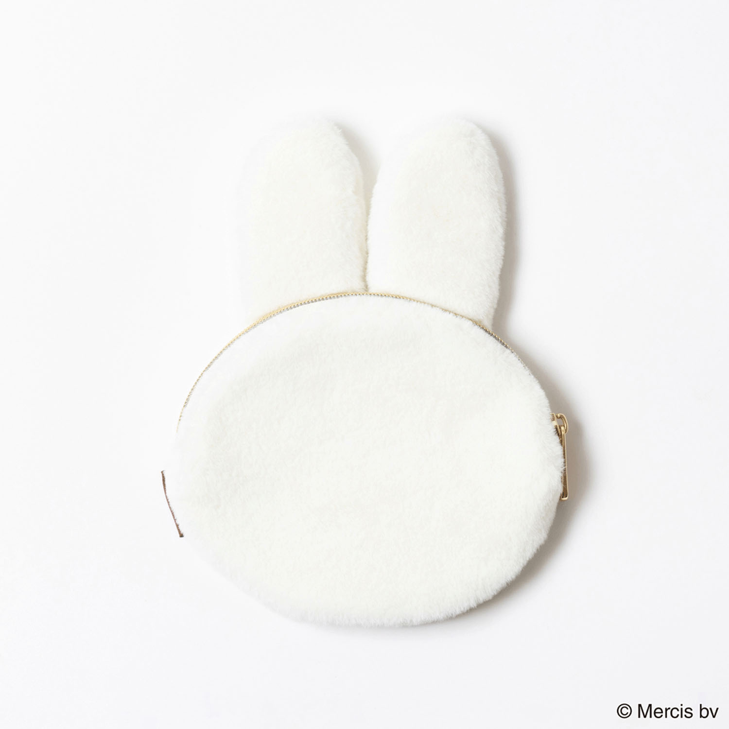 ミッフィー  FACE FUR ダイカットポーチ ホワイト - 画像2