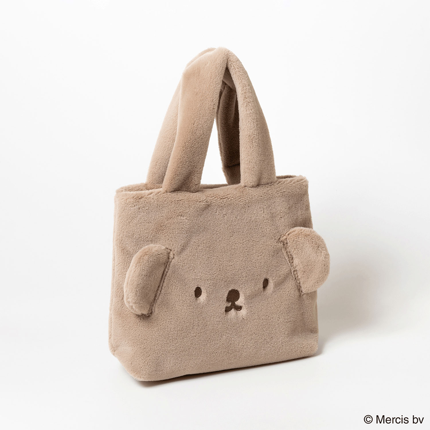 ボリス  FACE FUR トートバッグ ブラウン - 画像3