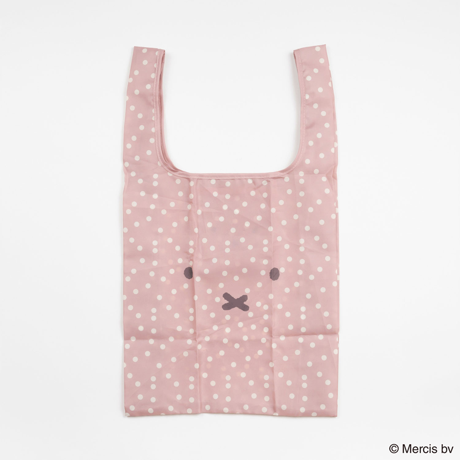 ミッフィー ショッピングバッグS フェイスドット ピンク