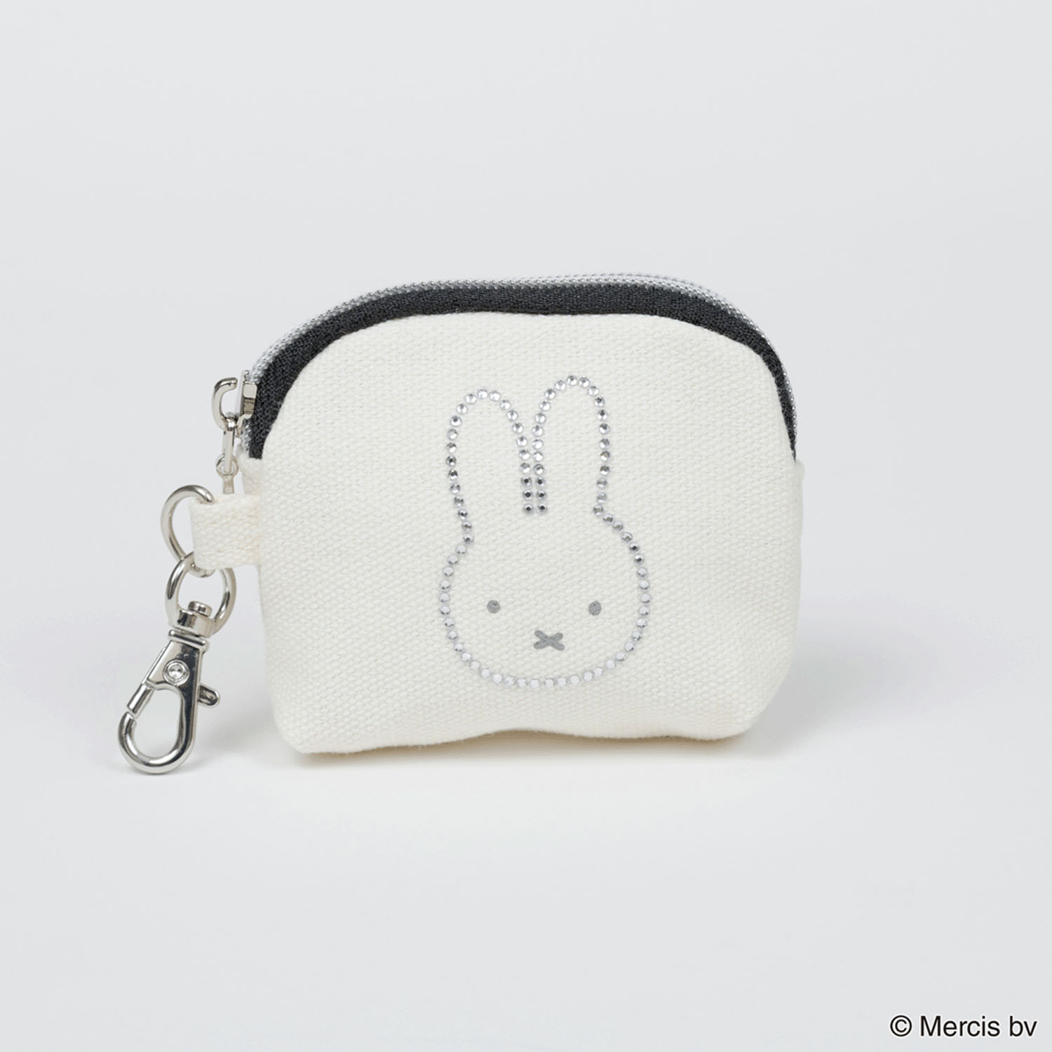 miffy BRUNA RHINE STONE シェル型ミニポーチ ミッフィー - 画像1